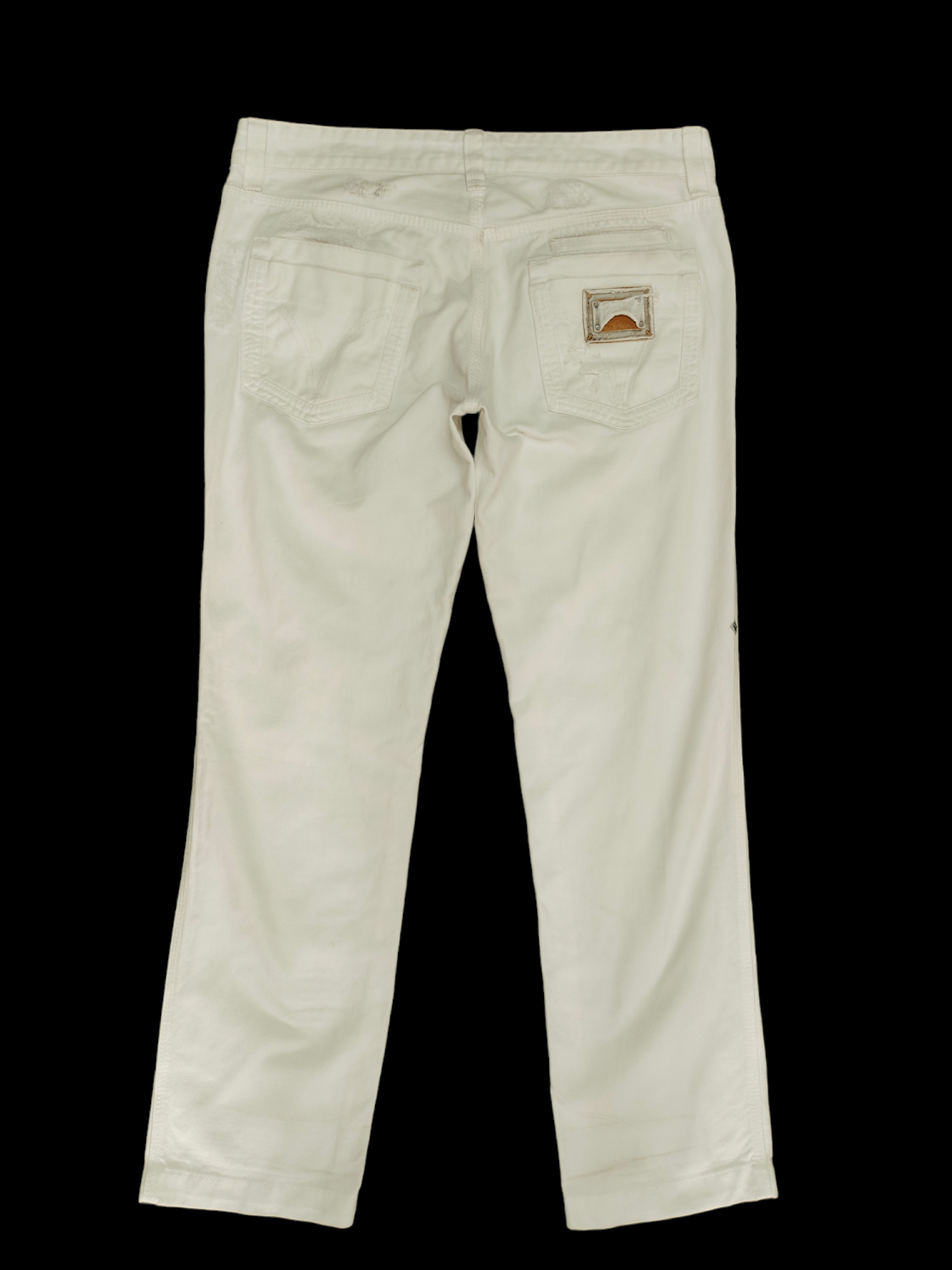 Dolce & Gabbana Dolce & Gabbana White Distressed Denim Jeans Low Rise Size US 33 - 13 Thumbnail