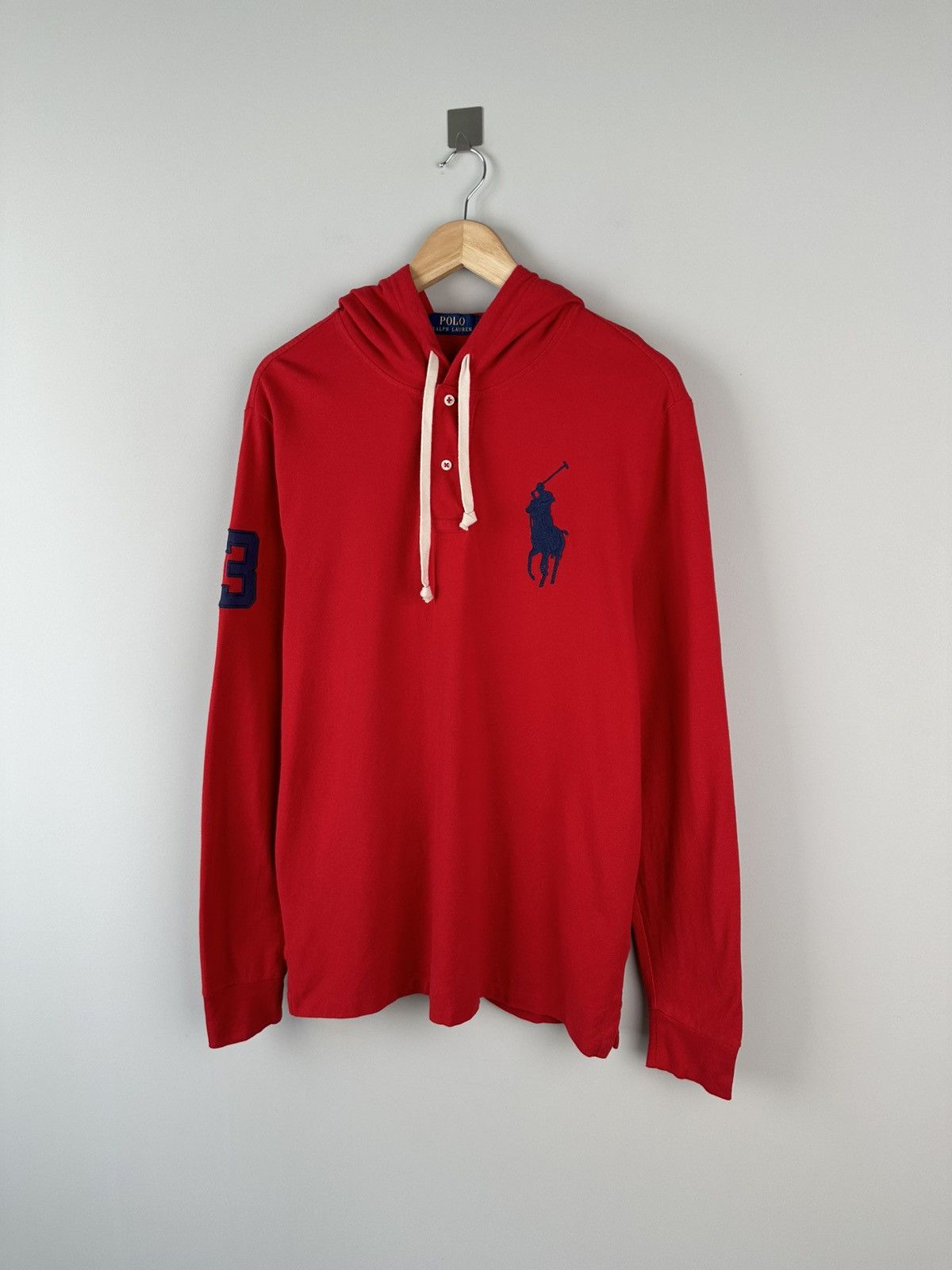 Polo Ralph Lauren Polo Ralph Lauren Hoodie Big Pony Hood Streetwear Size US M / EU 48-50 / 2 - 2 Thumbnail