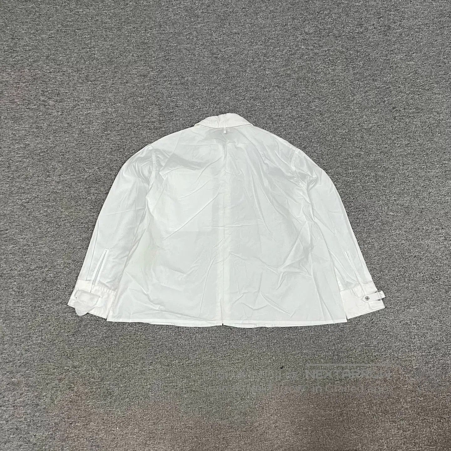 Hermes Hermes White Cotton Zip Shirt Jacket. Size XS / US 0-2 / IT 36-38 - 7 Thumbnail