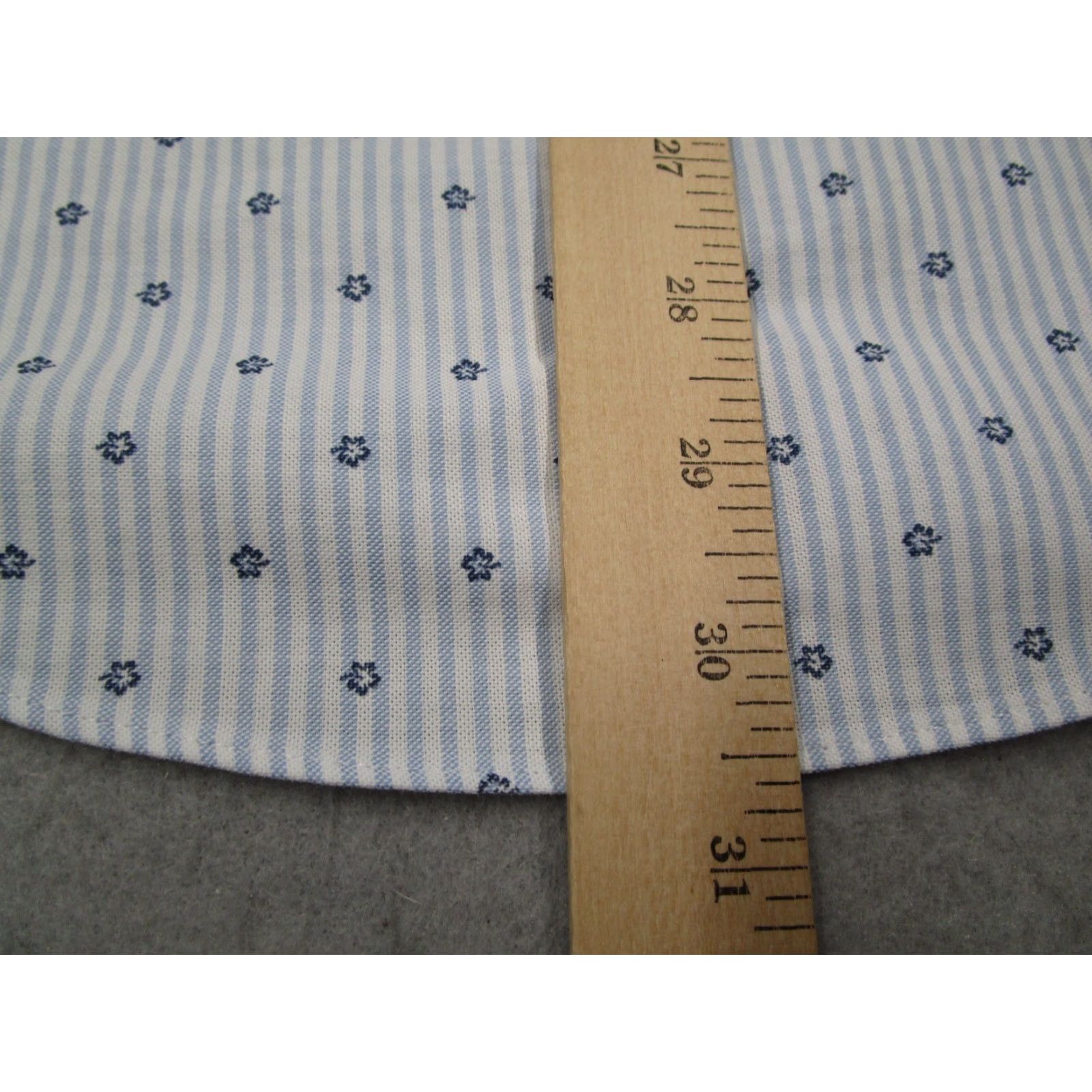 Brooks Brothers BROOKS BROTHERS Dress Shirt Mens Large Blue Floral + Striped Oxford Non Iron Supima Cotton Oxford Button-Down Collar Shirt Size 42R - 7 Thumbnail