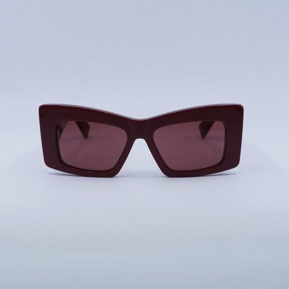 Gucci 🕶️ New Gucci GG1842S 005 Sunglasses - Burgundy Frame, Red Size ONE SIZE - 2 Thumbnail