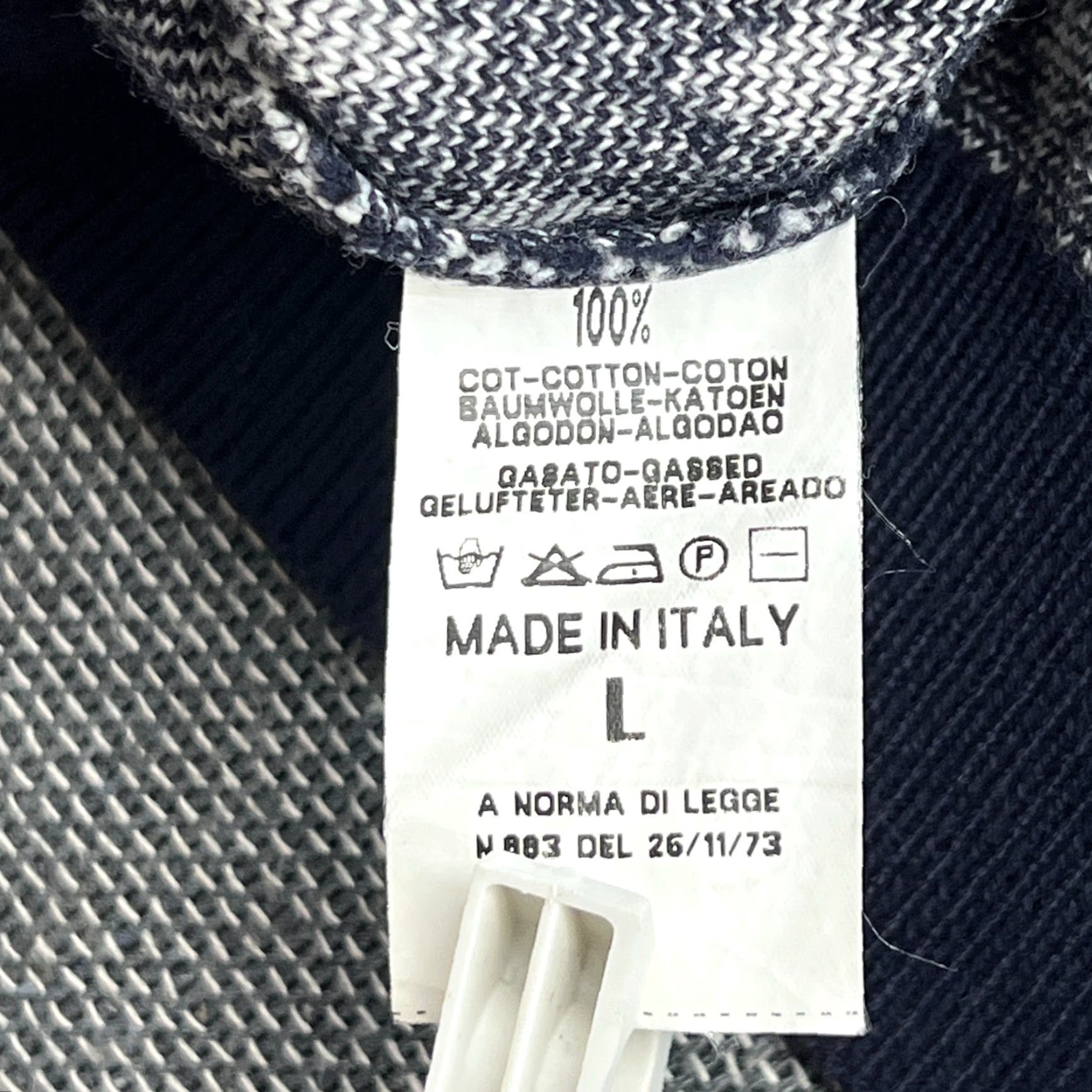 Vintage Boggi Milano Sweater XL Blue White Cotton V-Neck Pullover Men Size US XL / EU 56 / 4 - 5 Thumbnail
