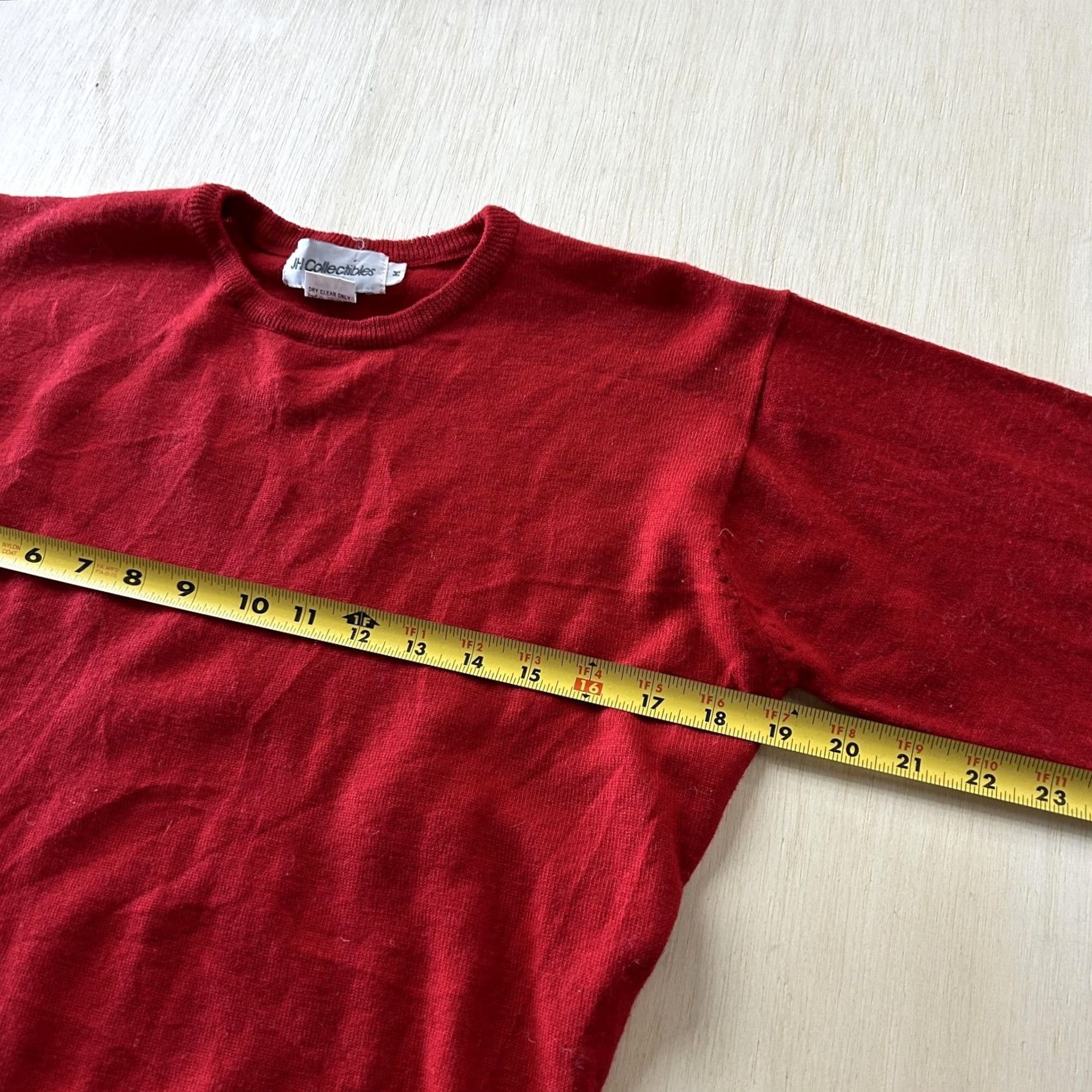 Vintage VINTAGE JH Collectibles Sweater Womens Medium Red Merino Wool Knit Button Cuff Size M / US 6-8 / IT 42-44 - 4 Thumbnail