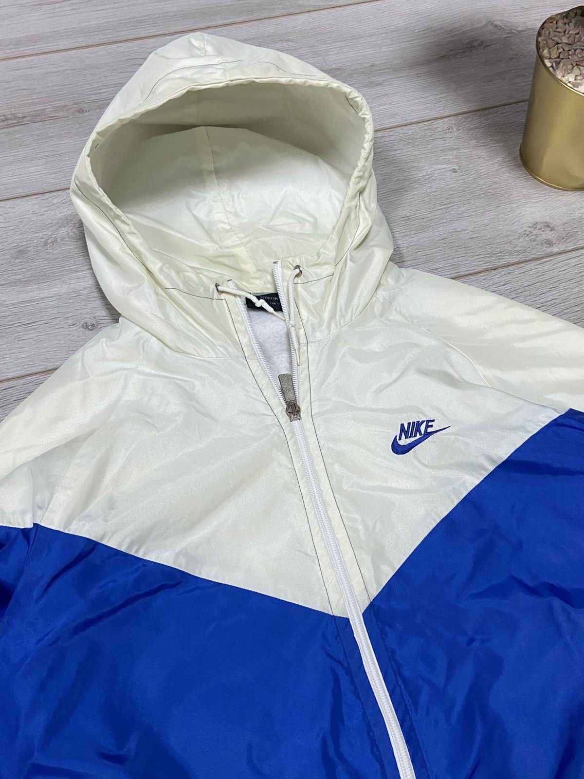 Nike Nike vintage 80s made in UK RARE zip jacket insulate Size US L / EU 52-54 / 3 - 3 Thumbnail