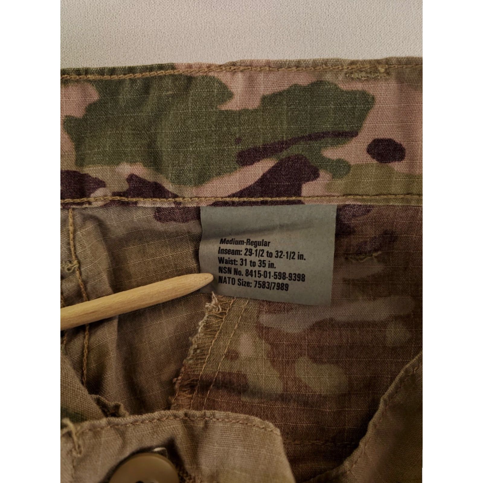 Vintage **US Military Multicam FR Combat Trousers Mens M Reg (34x33 Actual) NWT** User: US Military Multicam FR Combat Trousers Mens M Reg (34x33 Actual) NWT Size US 34 / EU 50 - 5 Thumbnail