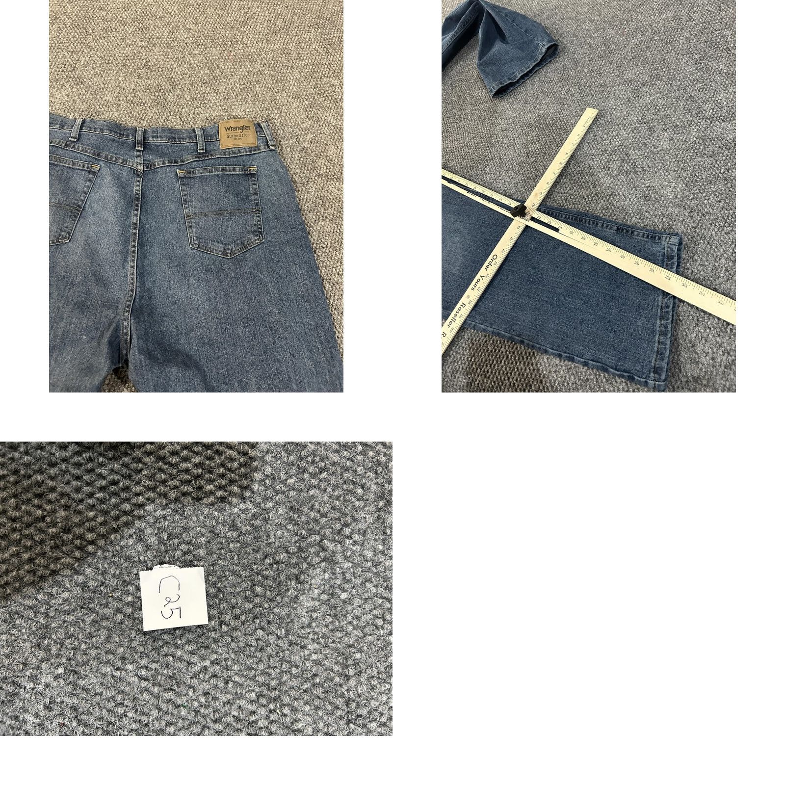 Wrangler Wrangler Jeans Mens 42x32 Blue Straight Leg Denim 10ZM100VB Regular 5-Pocket Logo Patch Vintage: No Size US 42 / EU 58 - 8 Thumbnail