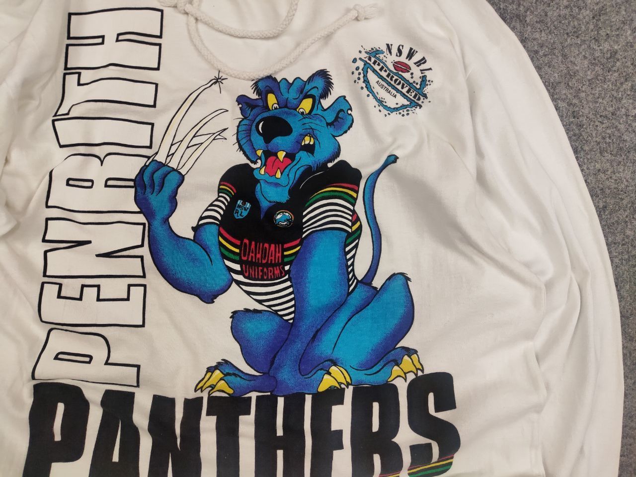 Canterbury of New Zealand Vintage Penrith Panthers NSWRL Approved long sleeve Hoodie Size US L / EU 52-54 / 3 - 6 Thumbnail