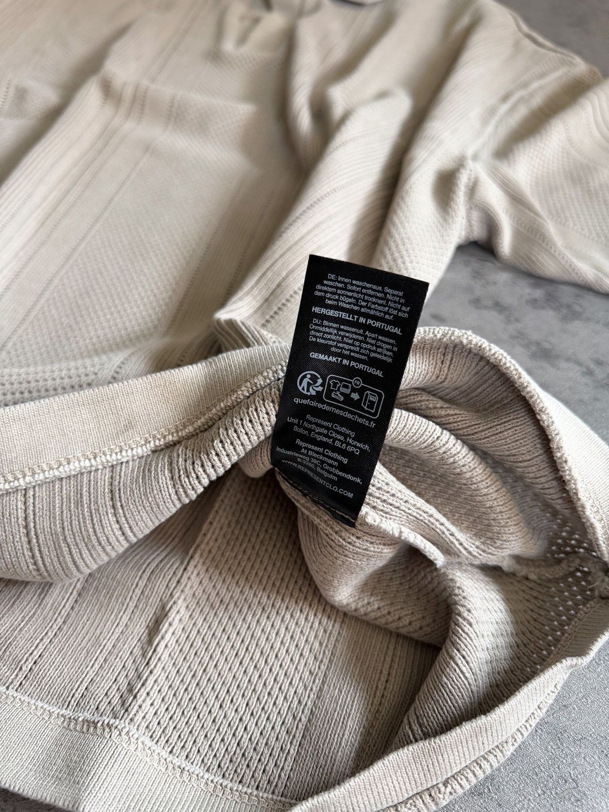 Represent Clo. Represent Open Stitch Polo - Cashmere Size US L / EU 52-54 / 3 - 6 Thumbnail
