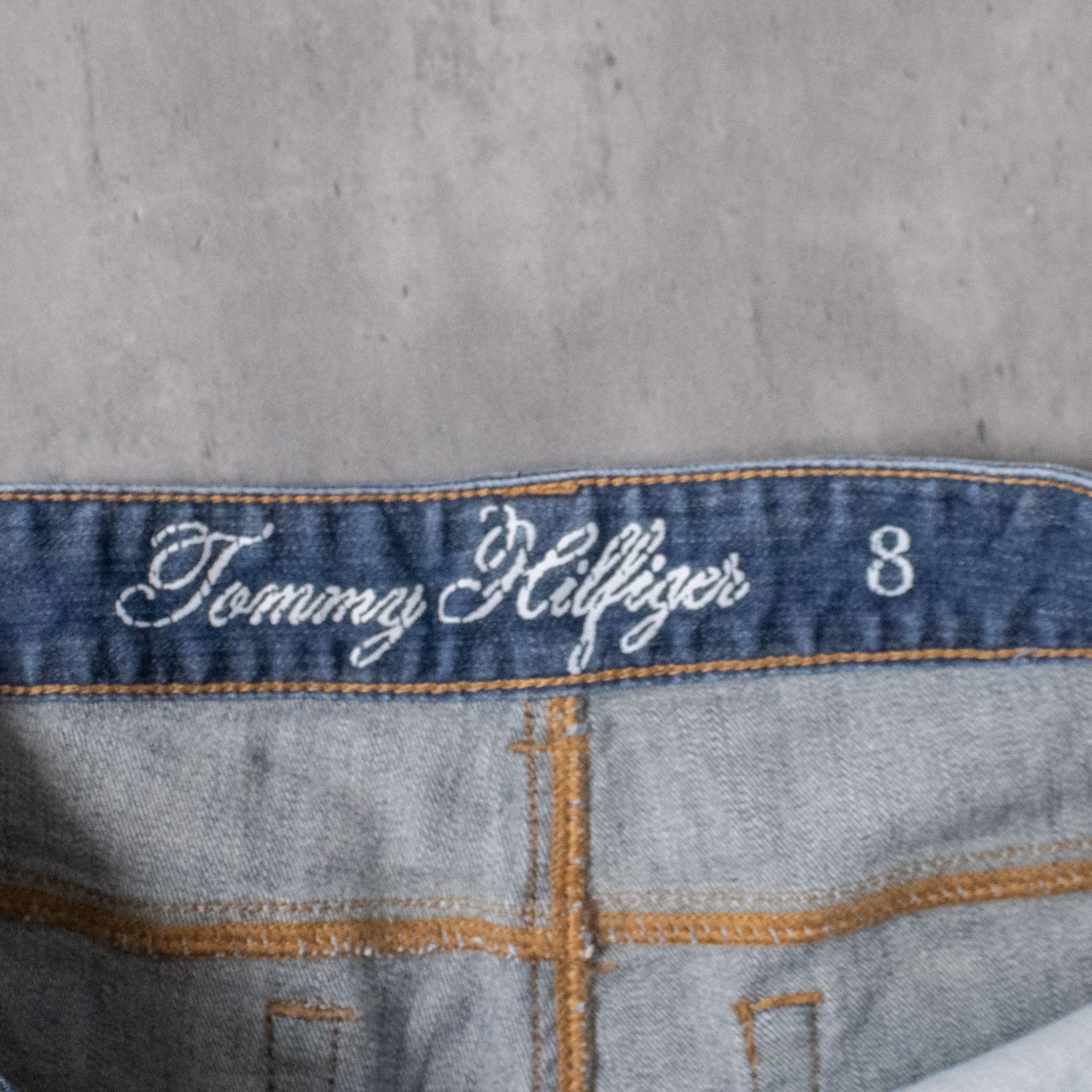Tommy Hilfiger Y2K 2000’s Tommy Hilfiger Midwash Baggy Fit Jort Jean Shorts Size US 34 / EU 50 - 4 Thumbnail