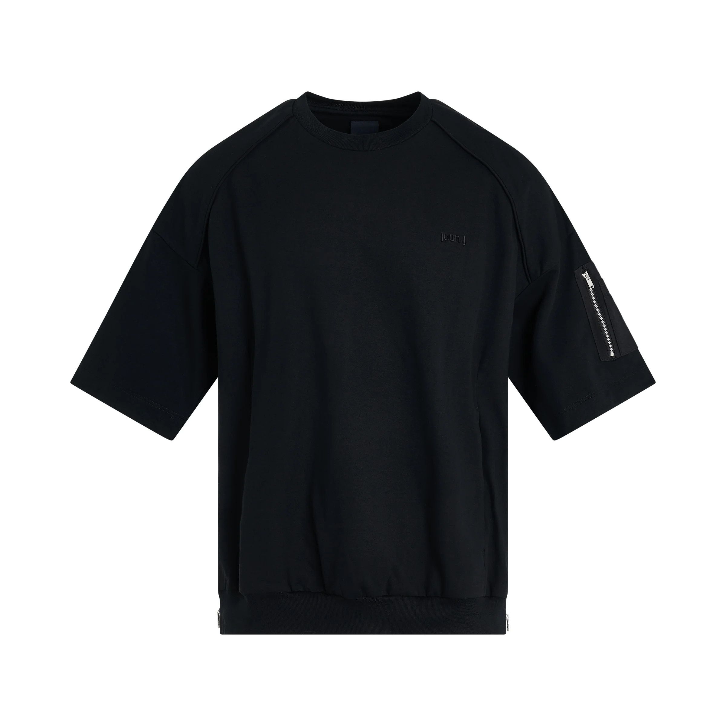 Juun.J o1mris0824 Zipper Half Sweatshirt in Black Size US S / EU 44-46 / 1 - 1 Thumbnail
