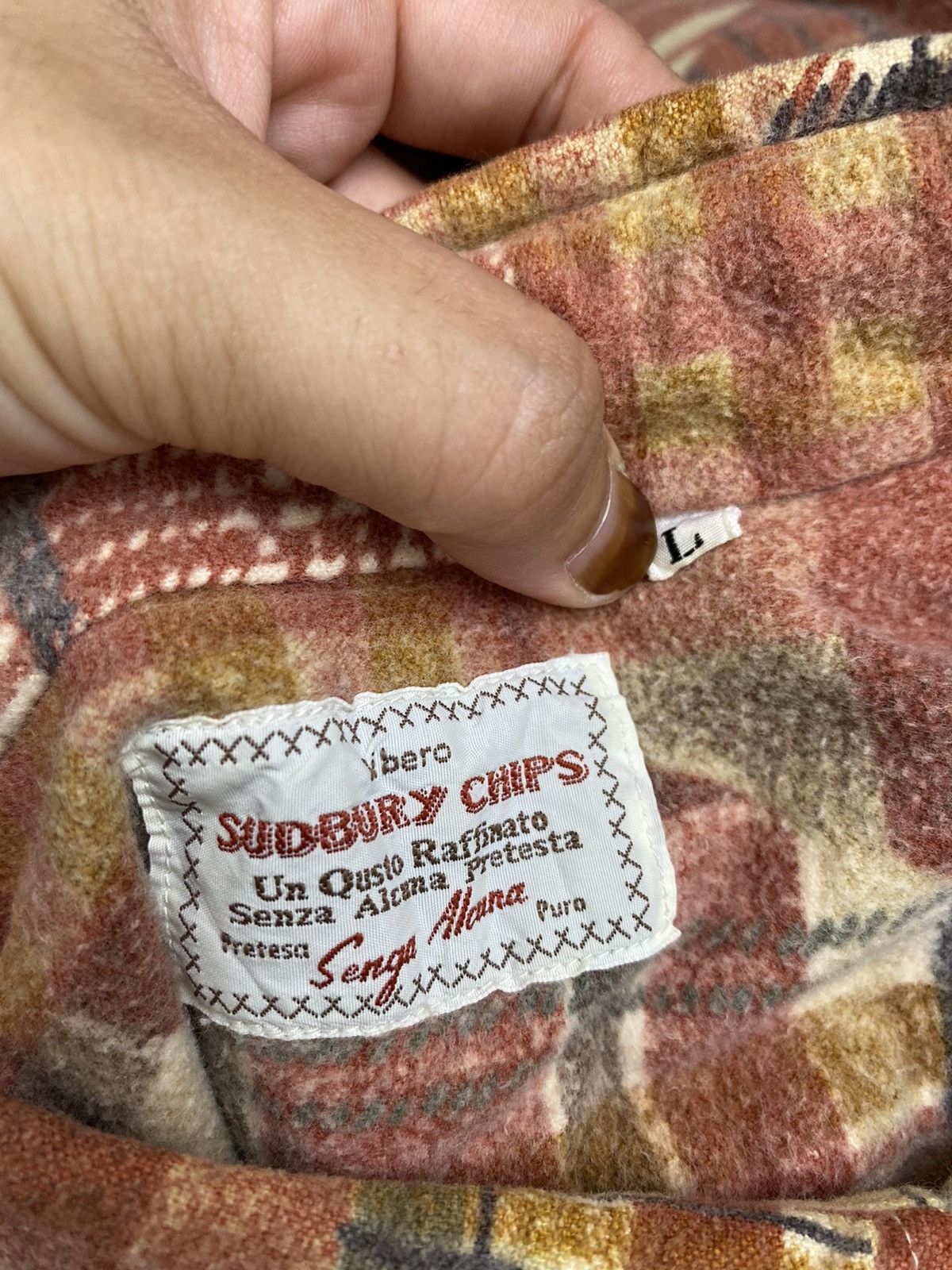 Flannel × Japanese Brand × Vintage Vintage Sudbury Chips Button Shirt Size US L / EU 52-54 / 3 - 11 Thumbnail