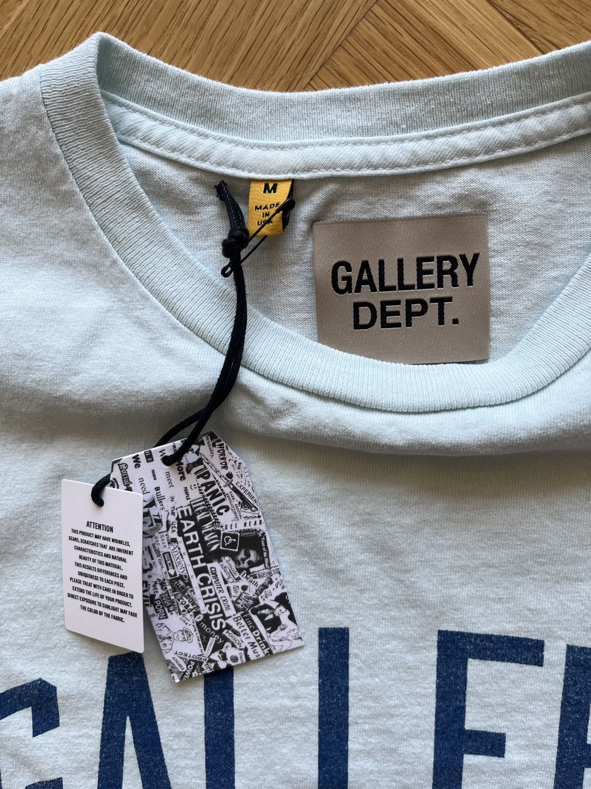 Gallery Dept. Gallery Dept Art Dept Light Blue Tee Size US M / EU 48-50 / 2 - 3 Thumbnail