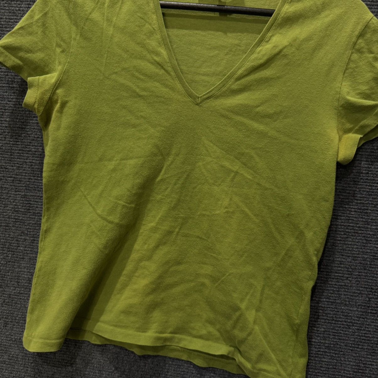 Gucci Gucci Green V-Neck T-Shirt Size M / US 6-8 / IT 42-44 - 5 Thumbnail