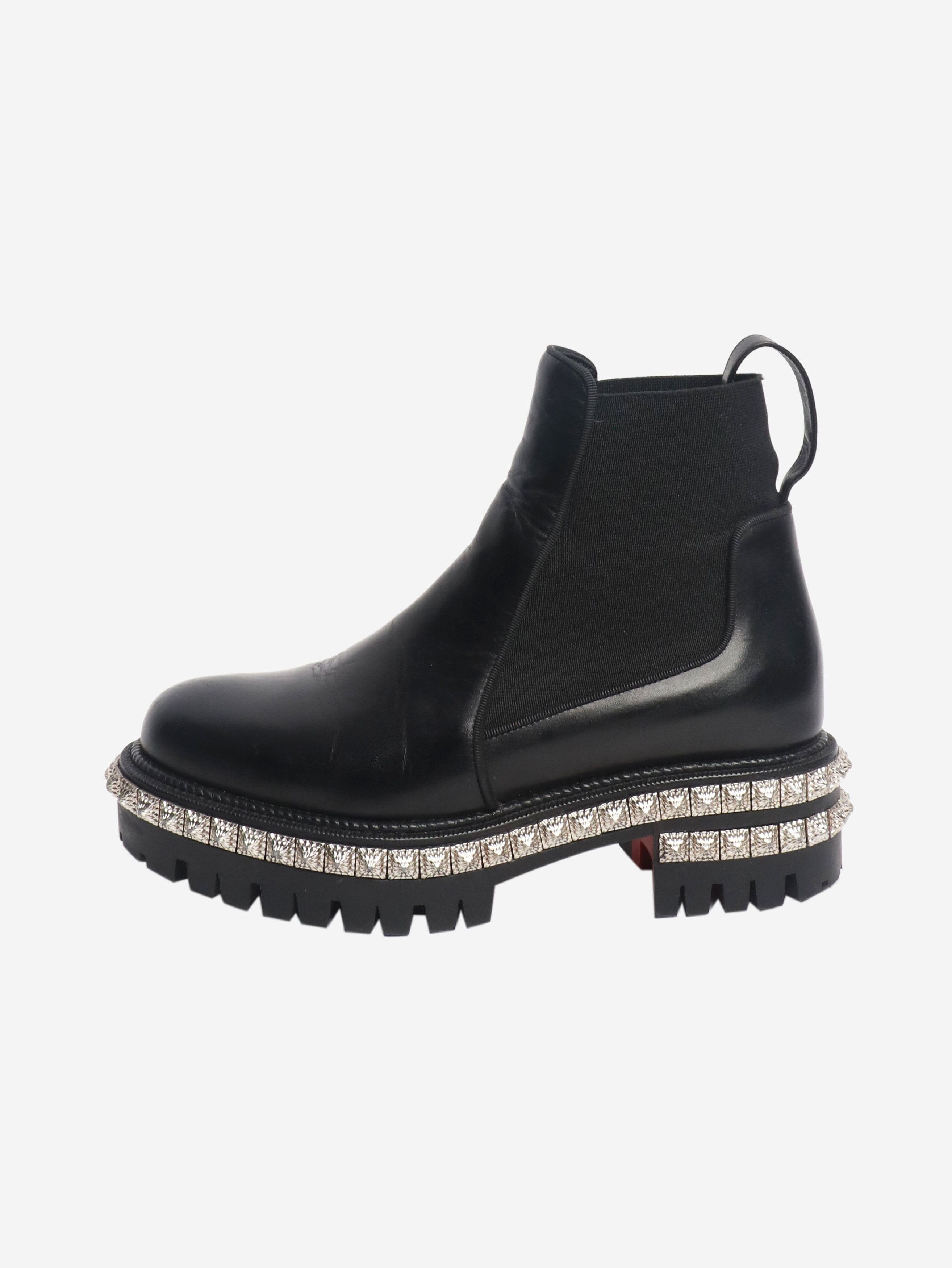 Other Black studded platform chelsea boots - EU 35 (UK 2) Size US 4 / IT 34 - 1 Thumbnail