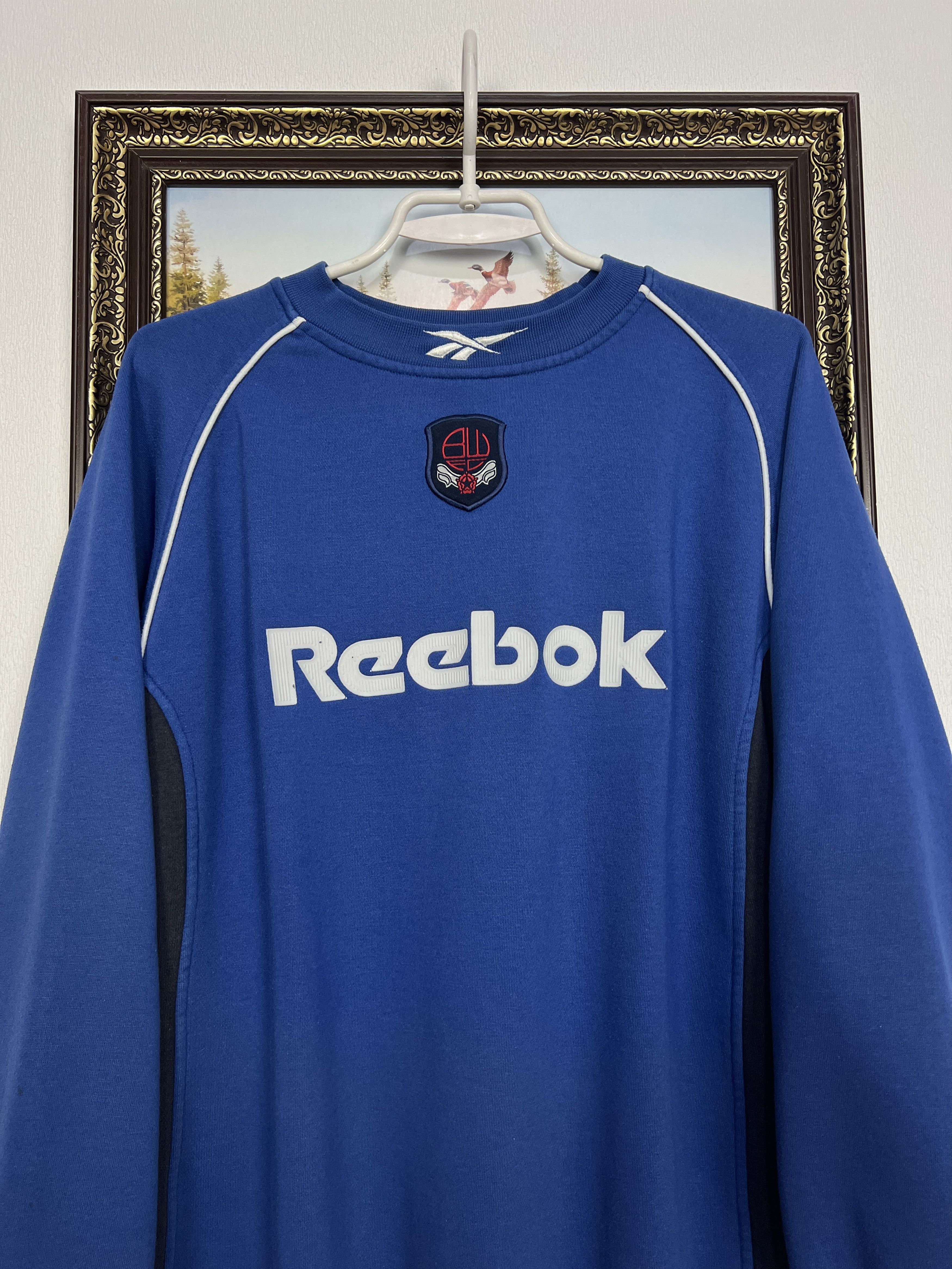 Reebok Vintage Bolton Wanderers Football Sweatshirt Soccer Crewneck Size US M / EU 48-50 / 2 - 2 Thumbnail