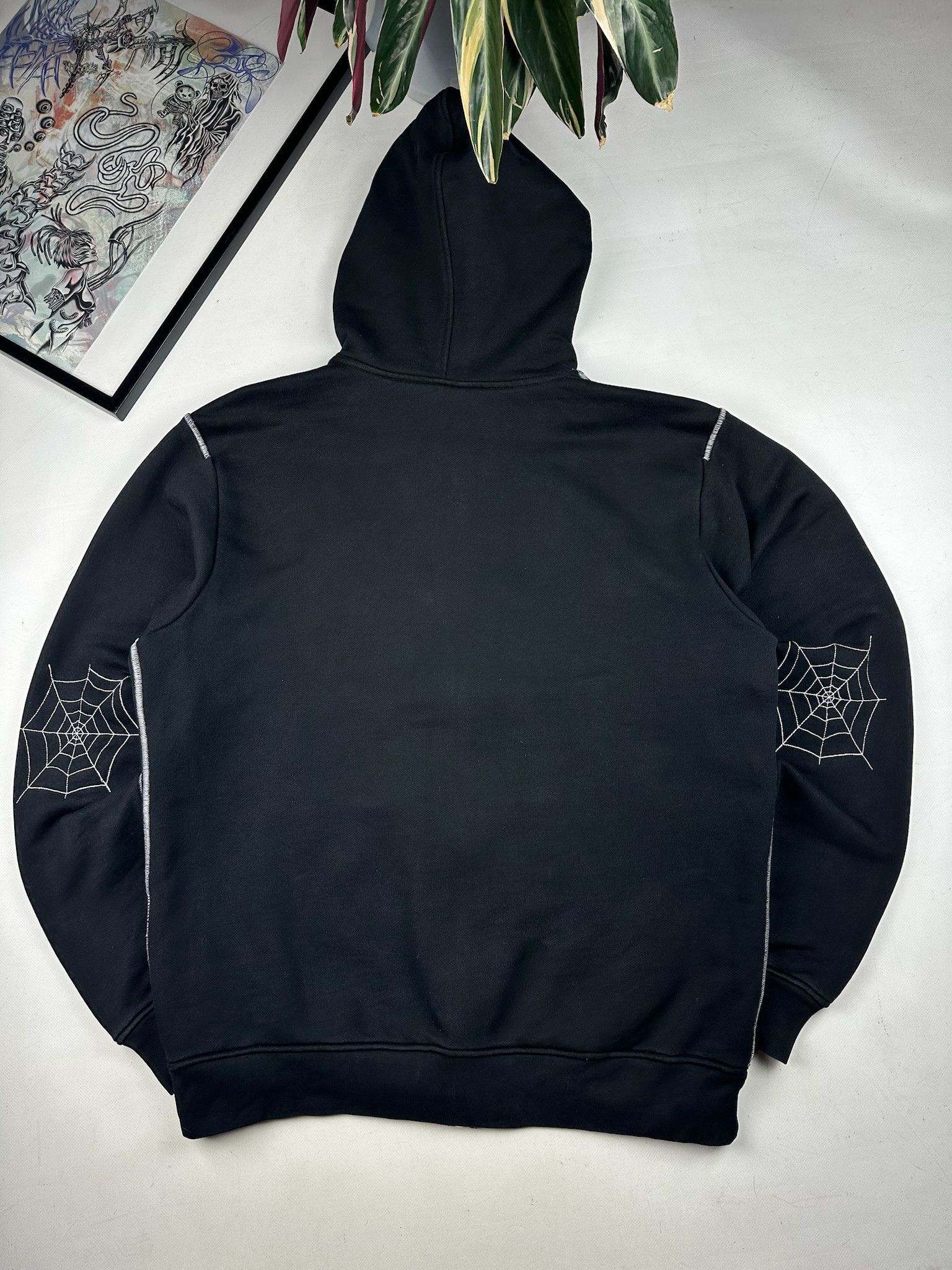 Other Ravani spider web hoodie zip glow in the dark streetwear Size US L / EU 52-54 / 3 - 3 Thumbnail