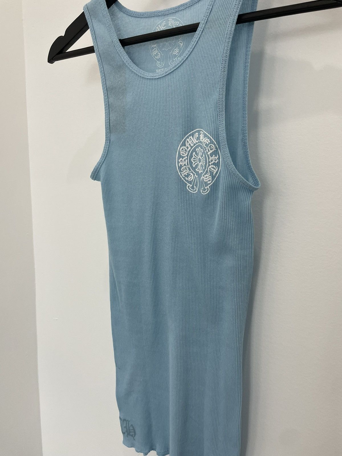 Chrome Hearts Brand new blue horseshoe tank top Size L / US 10 / IT 46 - 2 Thumbnail