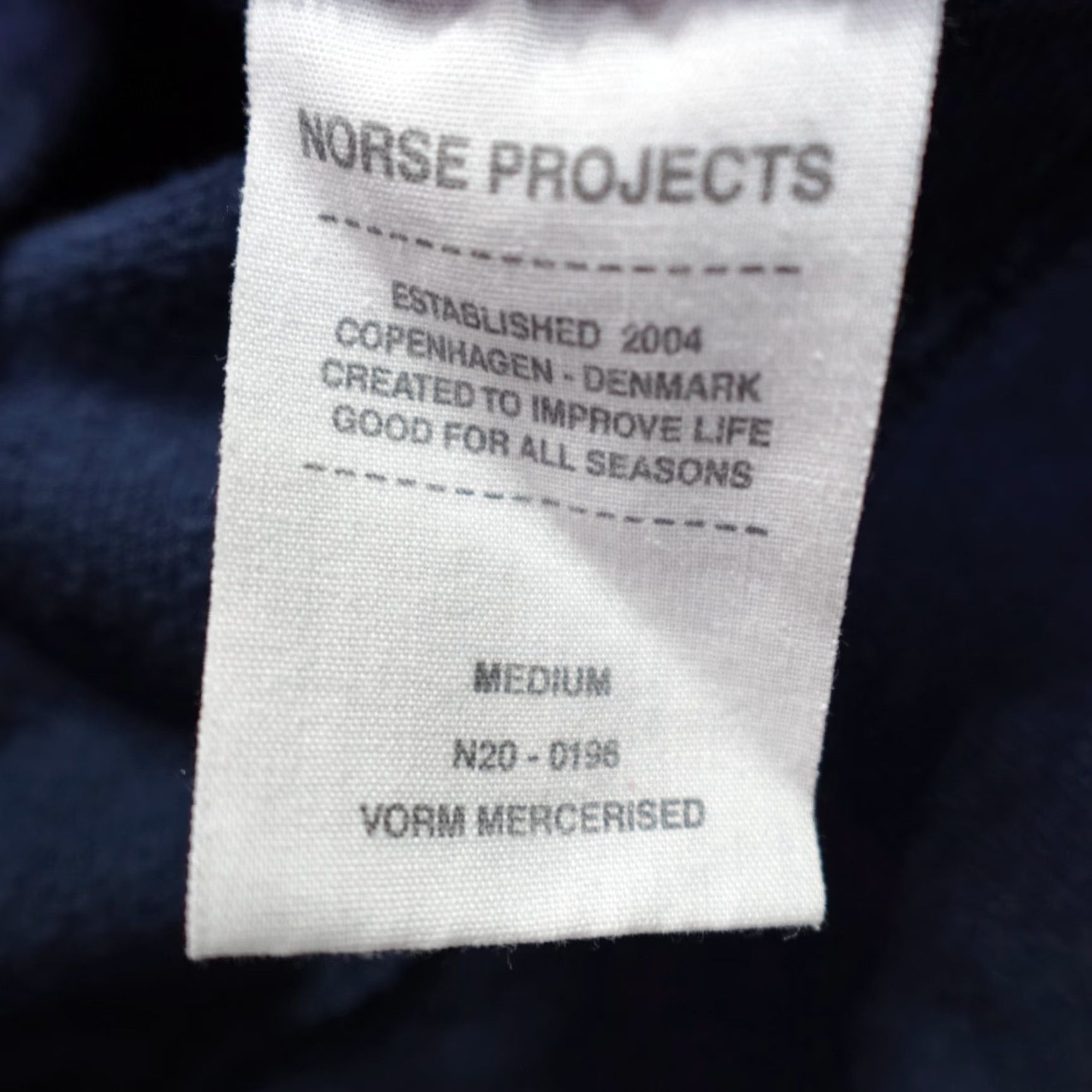 Norse Projects Norse Projects Sweater Medium Blue Raglan Vorm Mercerized Sweatshirt Crew Neck Knit Pullover Mens Vintage Schematic: Solid Size US M / EU 48-50 / 2 - 5 Thumbnail