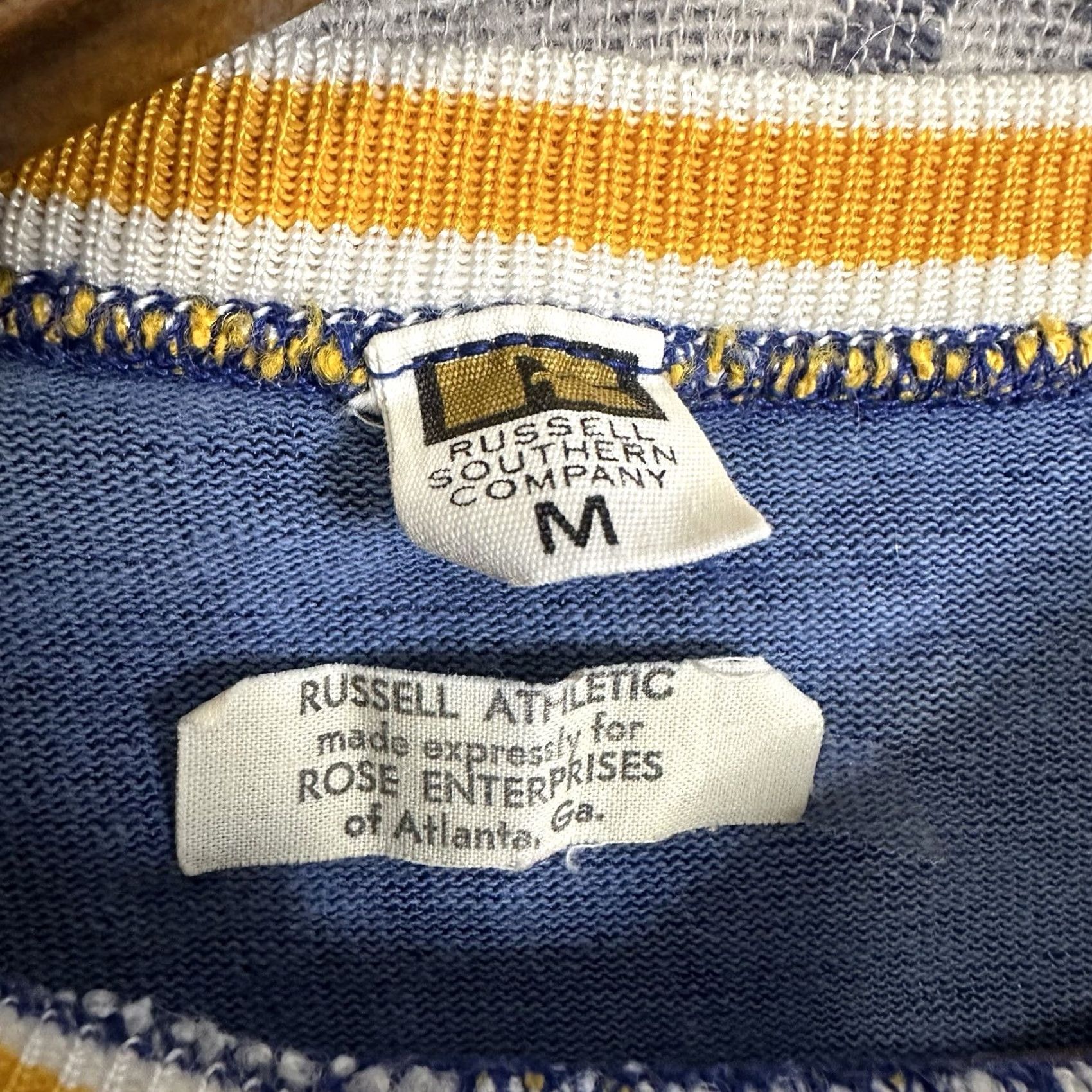 Russell Athletic VINTAGE Russell Athletic Durene Jersey Shirt Unisex 1960s Blue M Short Sleeve Ringer Sportswear/Beach Made In USA Size US M / EU 48-50 / 2 - 4 Thumbnail
