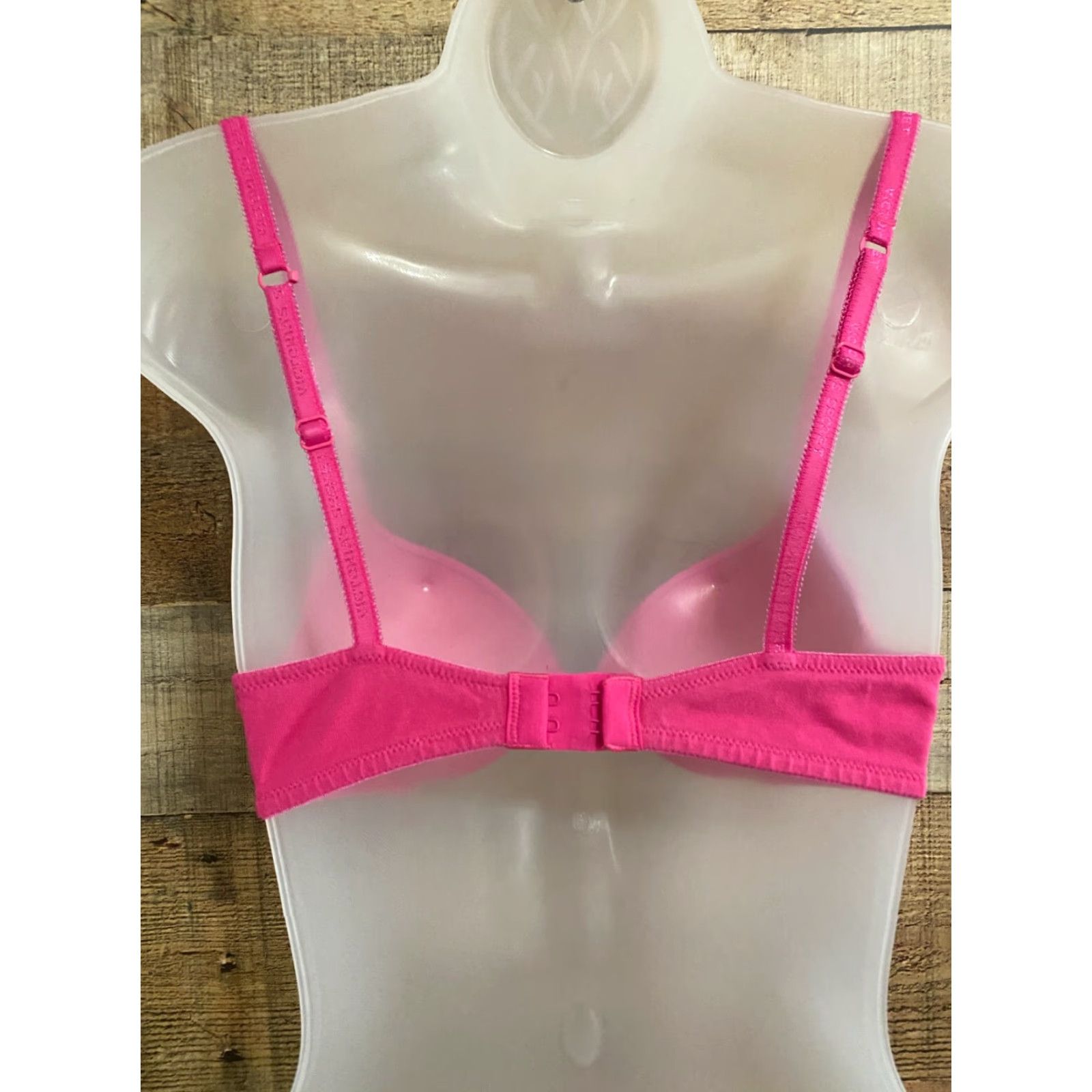 Victoria's Secret Victoria's Secret Bra Push Up 34B Pink Womens Underwired Dream Angel 34B Push Up Bra Pink Size ONE SIZE - 2 Thumbnail