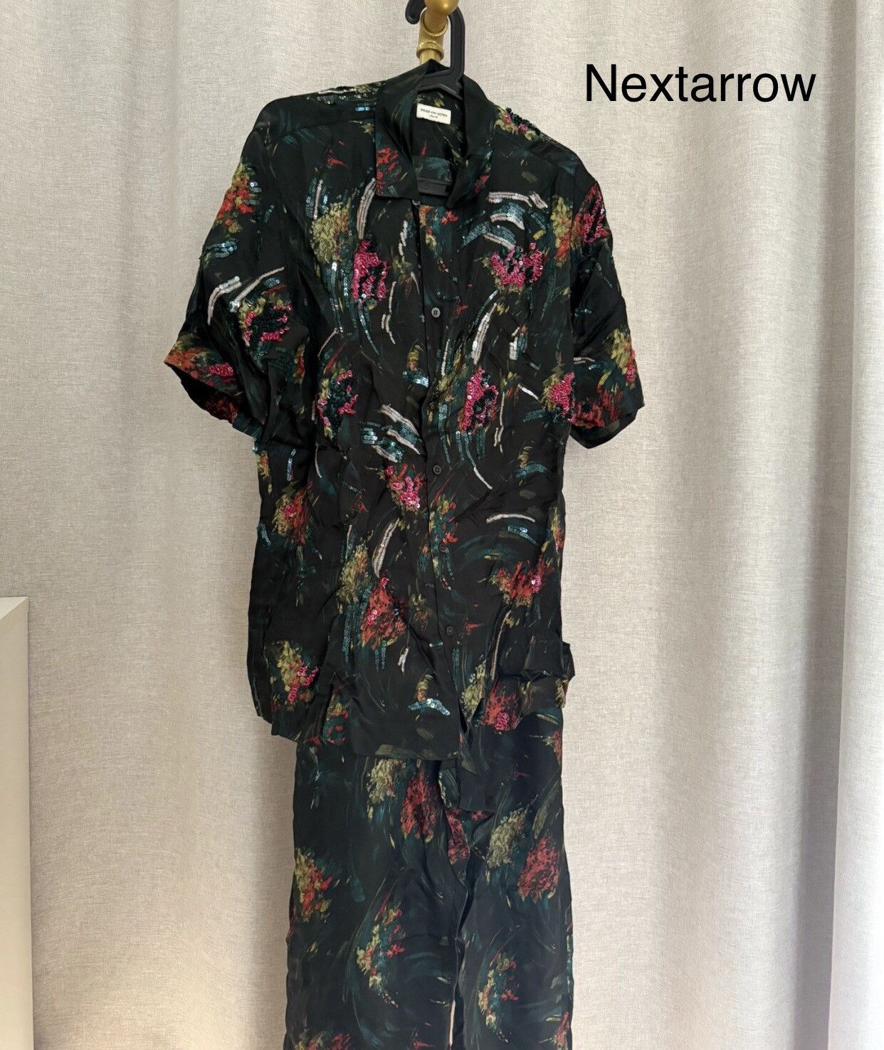 Dries Van Noten Dries van noten Embroidered short-sleeved shirt Size US M / EU 48-50 / 2 - 2 Thumbnail