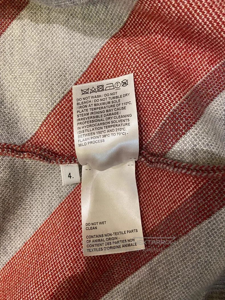 Thom Browne Thom Browne Red and Gray Striped Knit Cardigan Size US XL / EU 56 / 4 - 5 Thumbnail