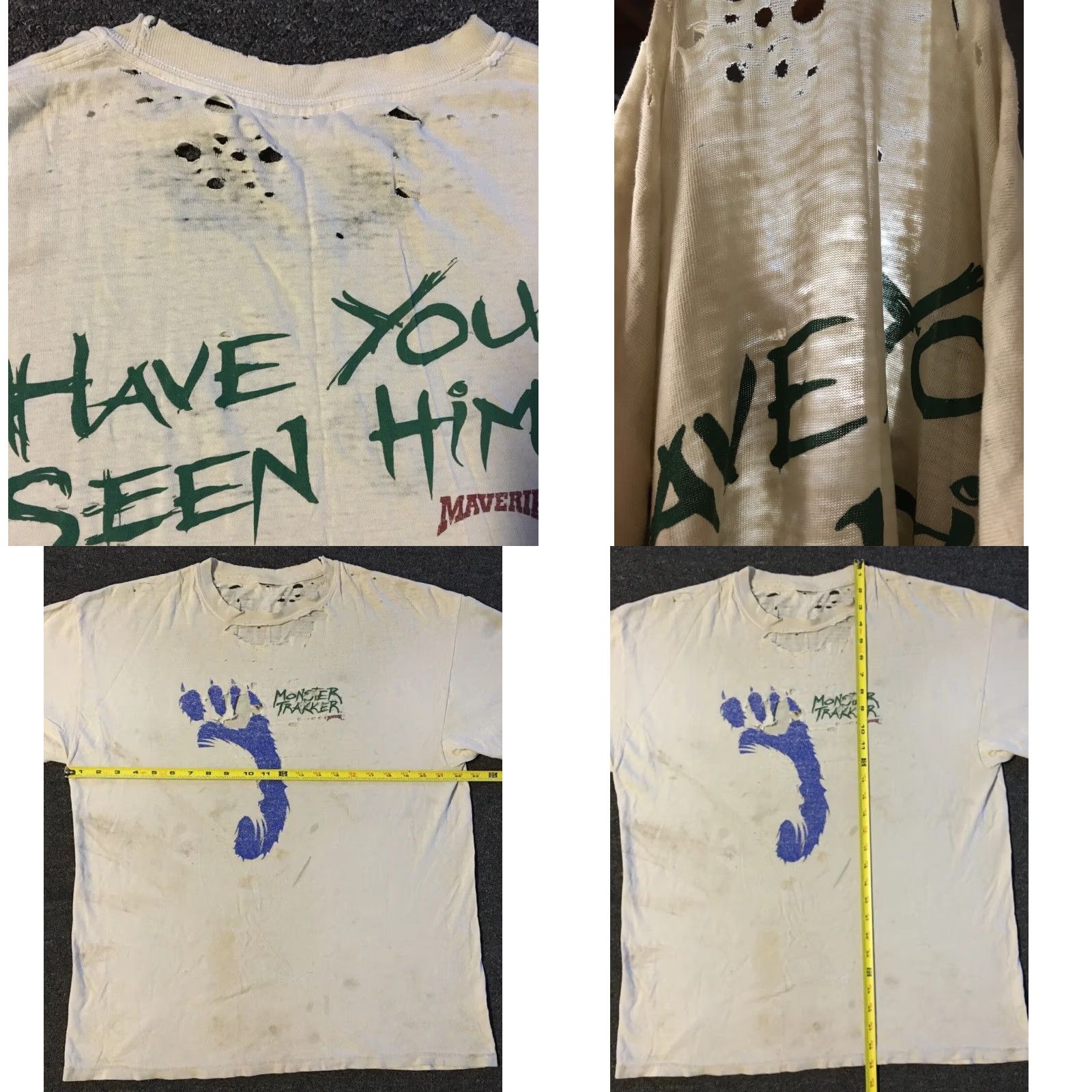 Thrasher Vtg Maverik Monster Tracker Truck Thrashed Faded Shirt L Biker Grunge Punk Y2K Size US L / EU 52-54 / 3 - 10 Thumbnail