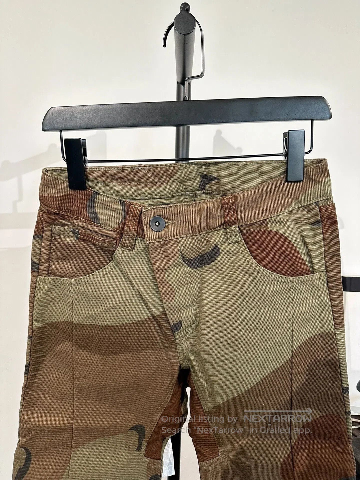 11 By Boris Bidjan Saberi Boris Bidjan Saberi 11by BBS P1 Camo Canvas Pants. Size US 26 / EU 42 - 4 Thumbnail