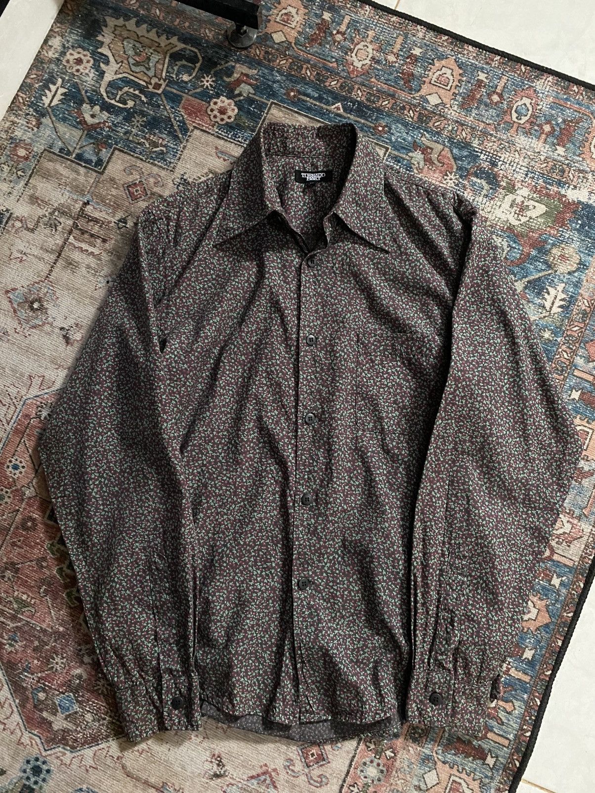 Tornado Mart Tornado Mart floral Shirt Size US M / EU 48-50 / 2 - 1 Thumbnail