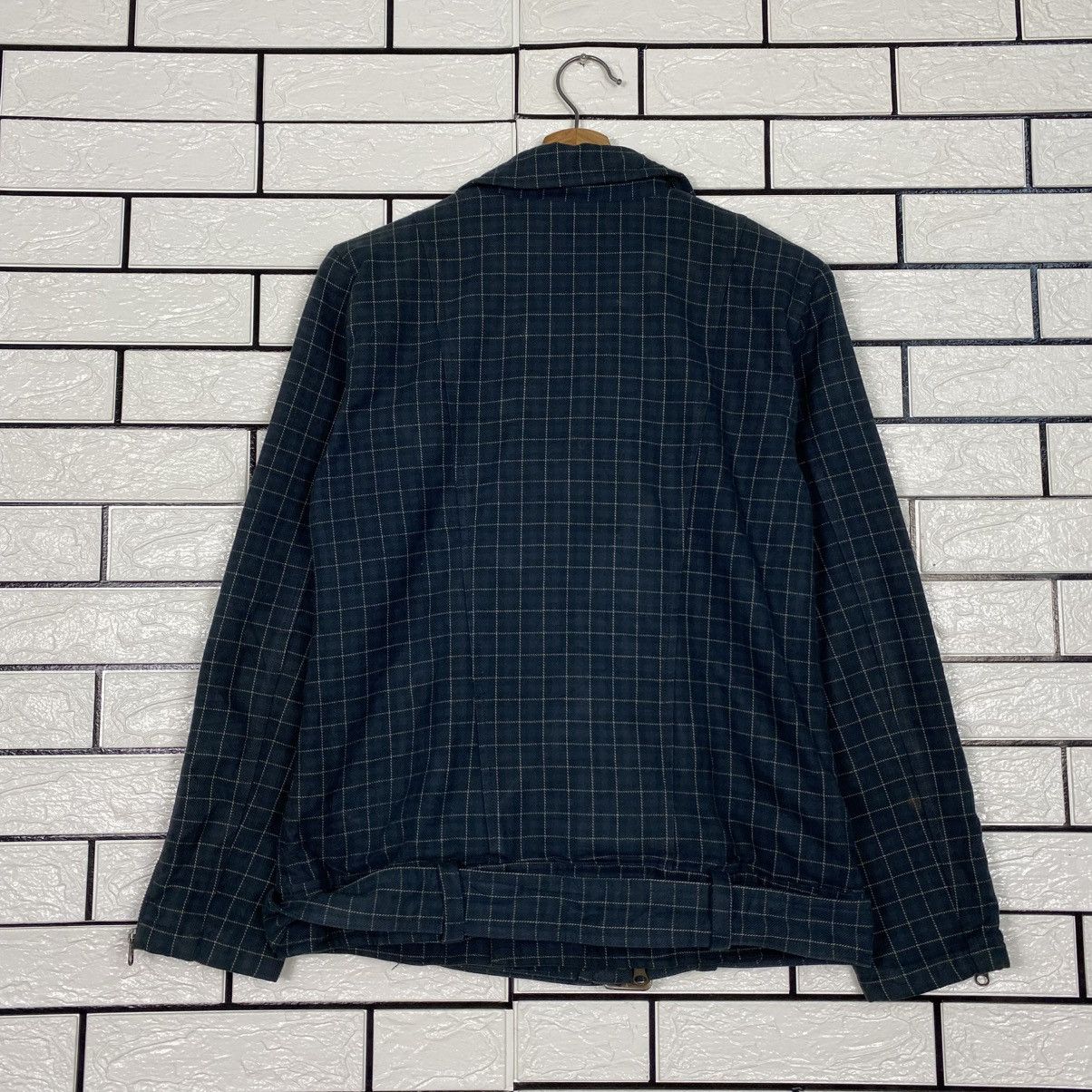 Issey Miyake 📌Biker Jacket Double Collar Nicole Club Tartan Bondage Size US M / EU 48-50 / 2 - 9 Thumbnail