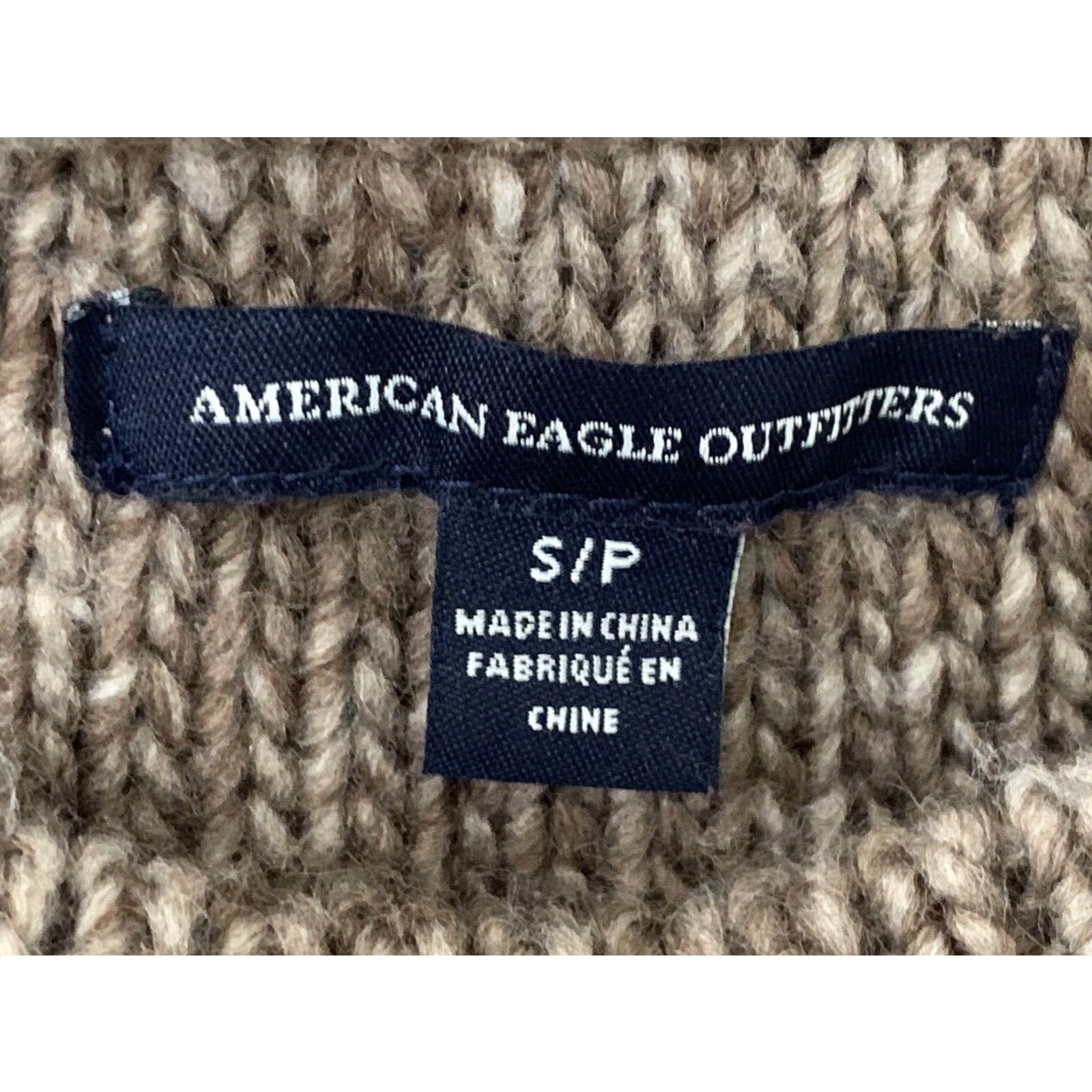 American Eagle Outfitters American Eagle Oversized Knit Sweater Brown Small Womens Size S / US 4 / IT 40 - 4 Thumbnail
