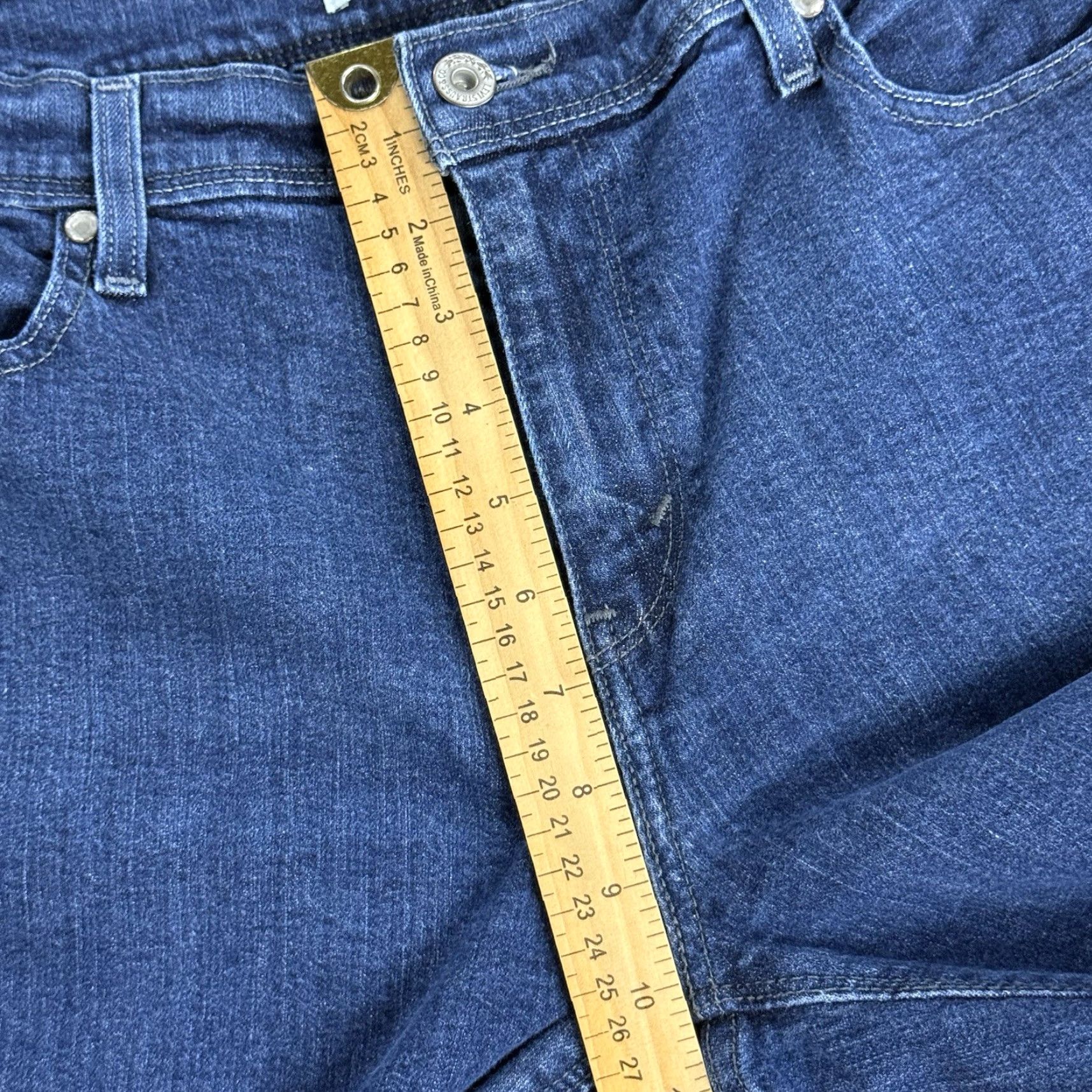Levi's Levi's Jeans Bootcut Women 14S Regular 29in Blue Dark Stretch Denim Flap Pocket Size 36" / US 14 / IT 50 - 7 Thumbnail