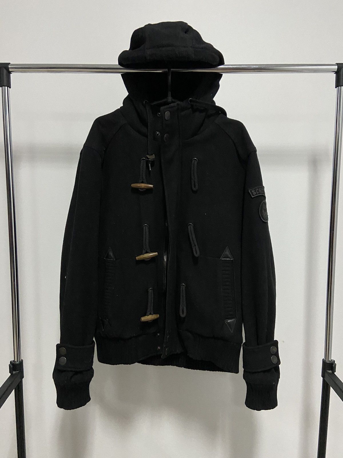 Schott × Vintage Schott zip hoodie jacket logo sleeve Size US L / EU 52-54 / 3 - 1 Thumbnail