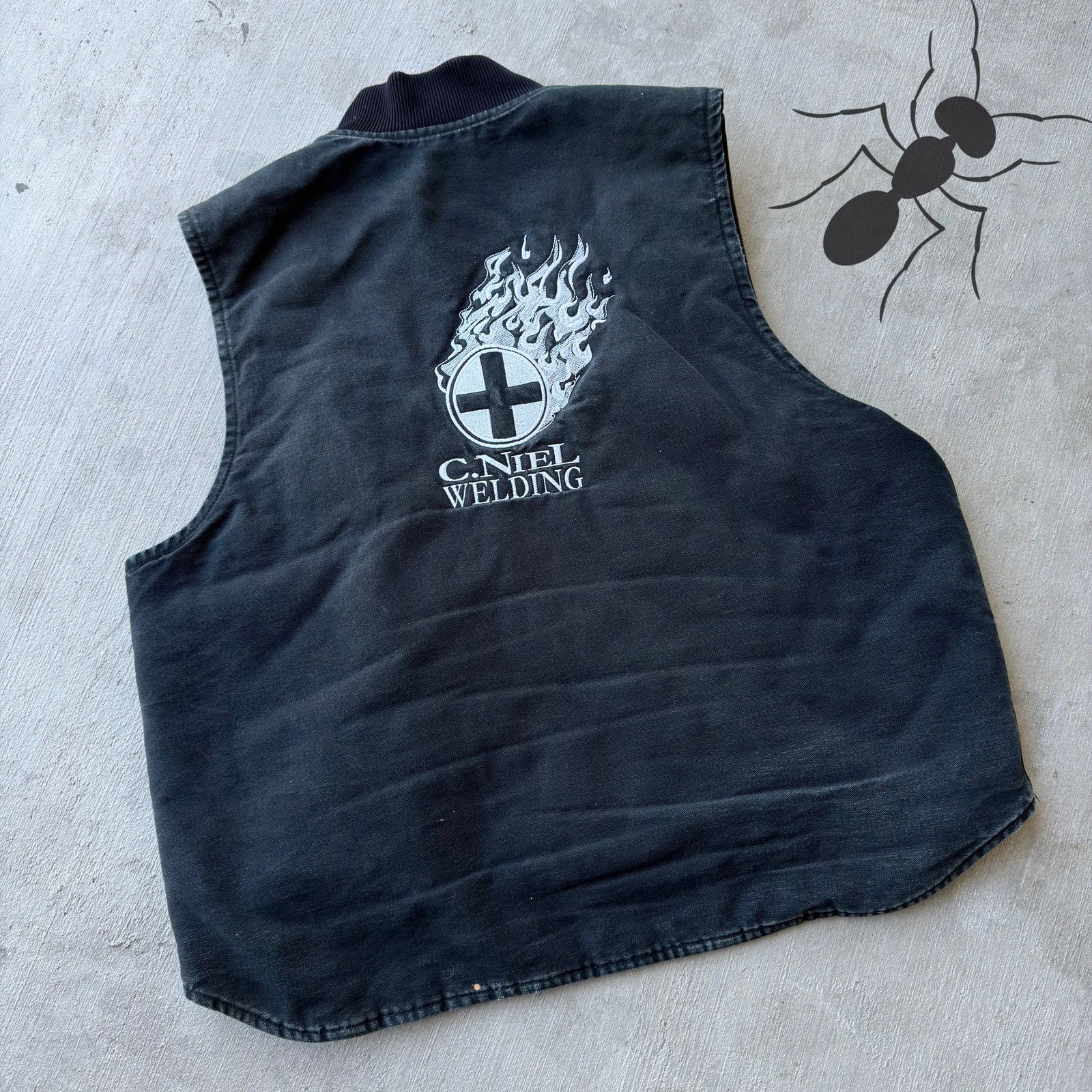 Carhartt × Vintage Carhartt V01 black work wear vest Size US XL / EU 56 / 4 - 4 Thumbnail