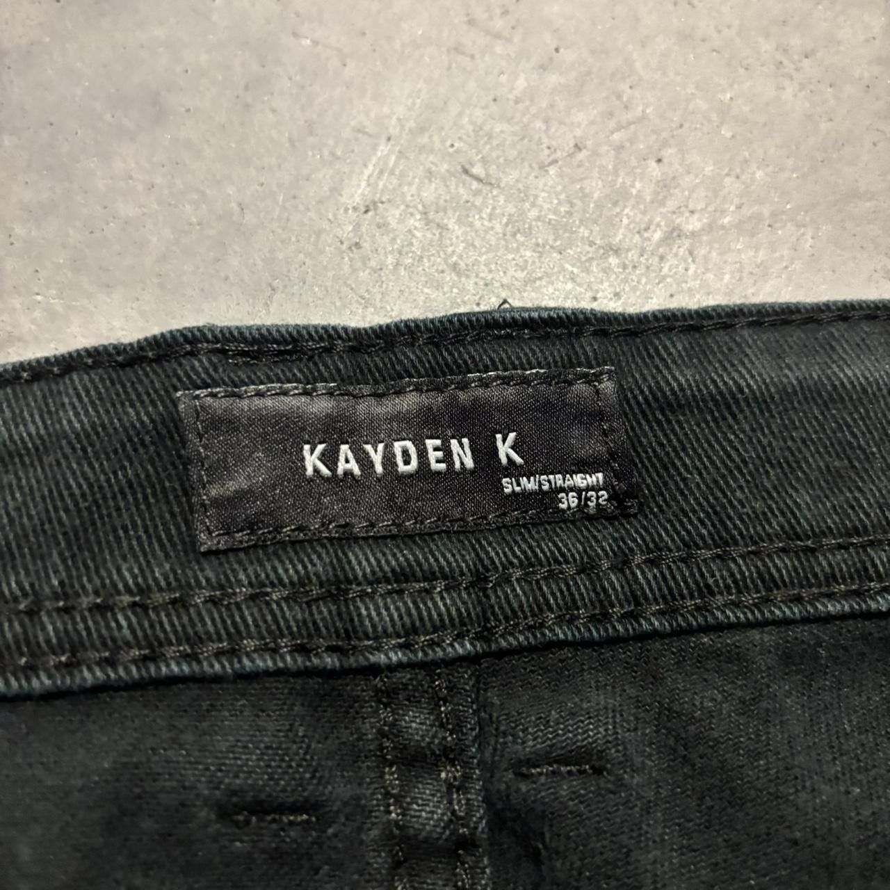 Japanese Brand × Vintage Crazy Vintage Y2K/2000s Grunge Solid Black Essential Denim Jeans! Size US 36 / EU 52 - 8 Thumbnail