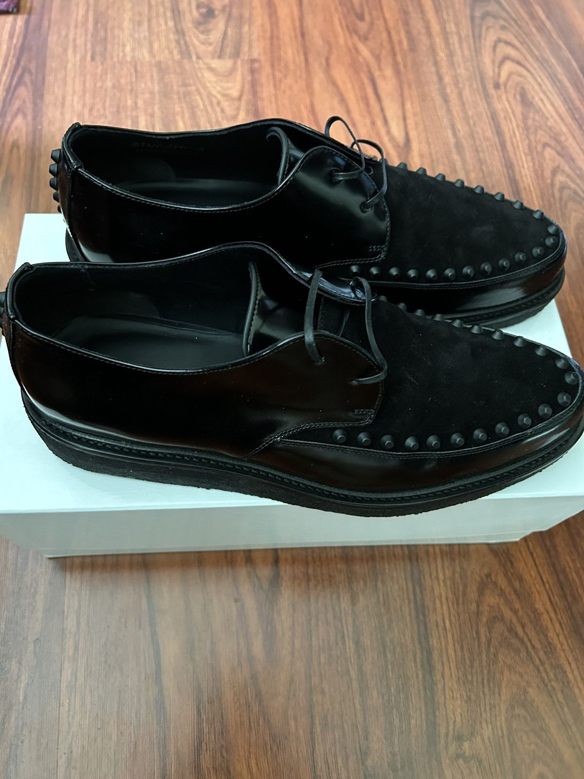 image of Represent Clo Studded Creepers (Read Description) Shoes in Black, Men's (Size 11)