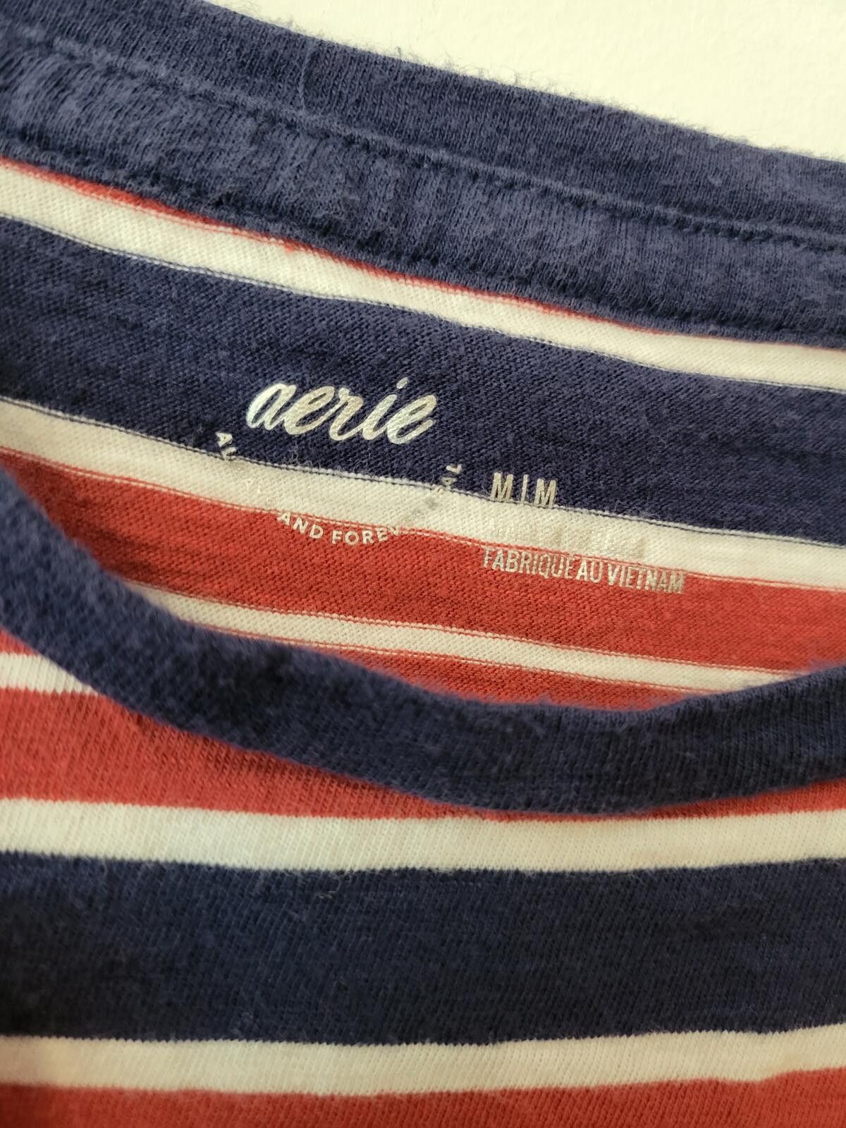 Other Women's Aerie Striped Short Sleeve T-Shirt Medium Size M / US 6-8 / IT 42-44 - 3 Thumbnail