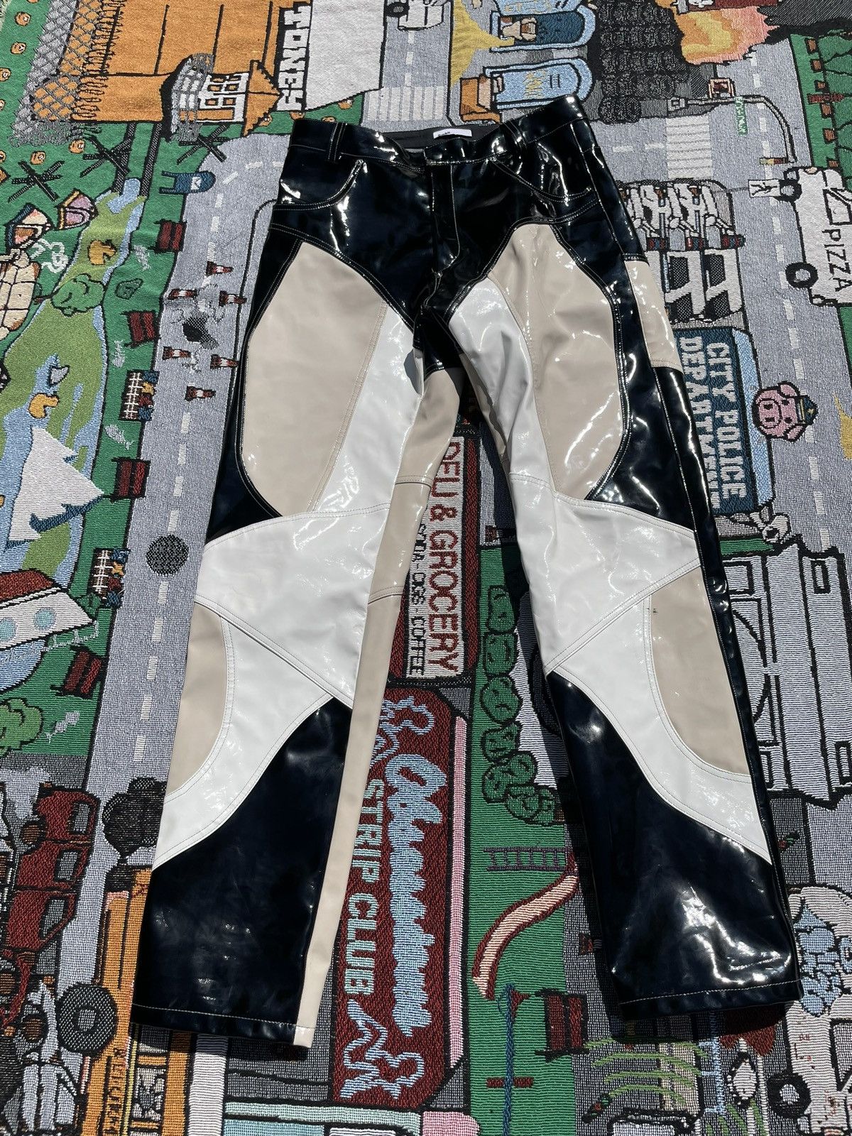 GmbH Gmbh spring21 vinyl racing pants Size US 32 / EU 48 - 1 Thumbnail