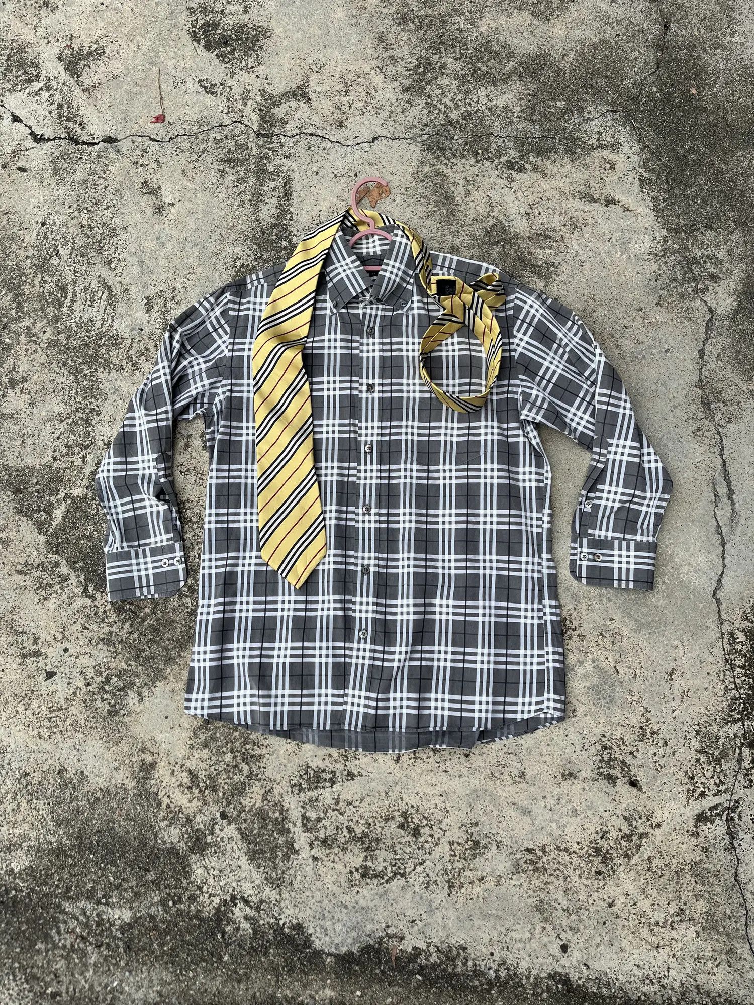 Burberry Burberry Grey Nova Shirts Size US M / EU 48-50 / 2 - 2 Thumbnail