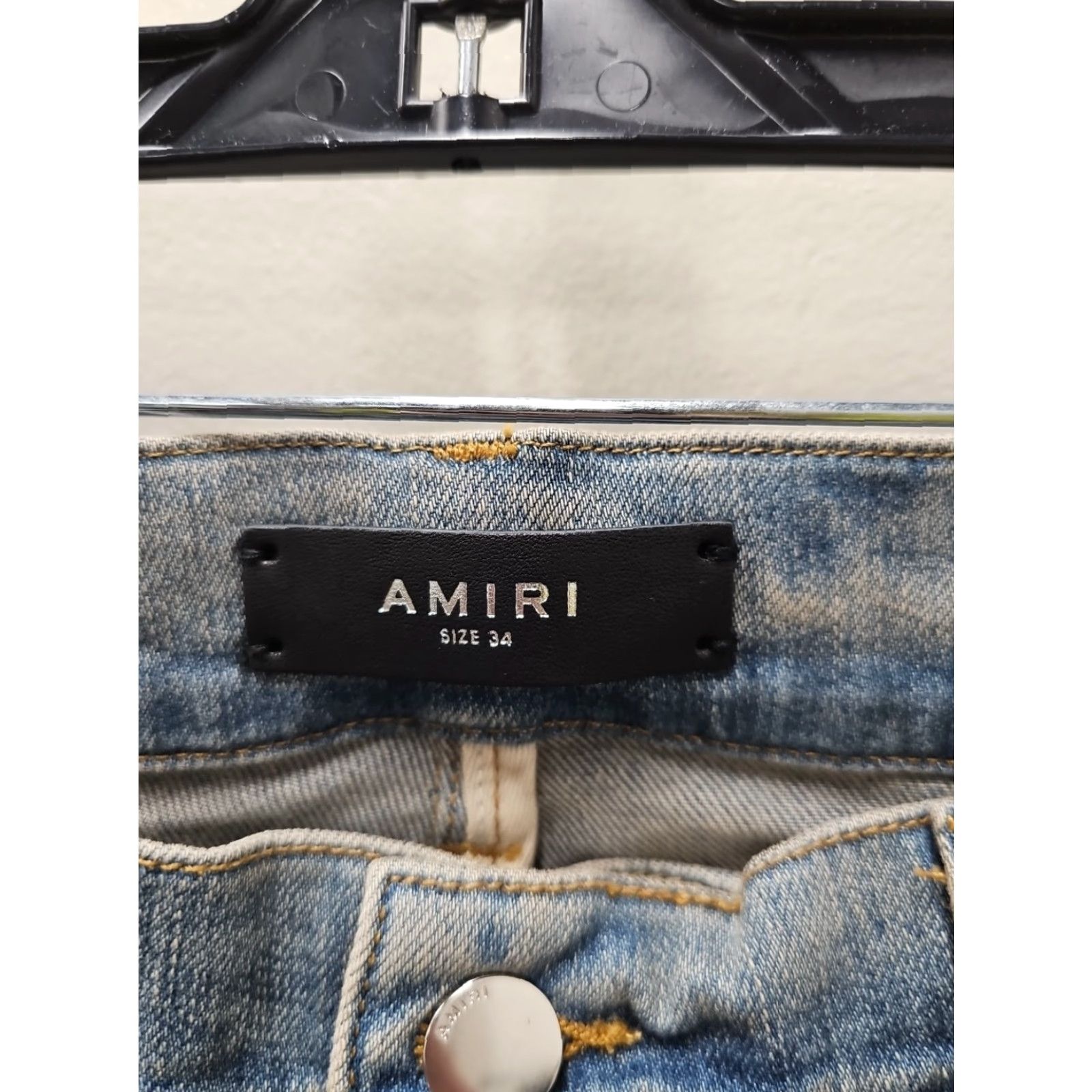 Amiri AMIRI PATCHWORK ARTPATCH CLAY INDIGO SIZE 34 JEANS Pants Jeans Slim 5-Pocket Distressed Mens 34x33.5 Blue Cotton Button Closure Vintage No Size US 34 / EU 50 - 2 Thumbnail