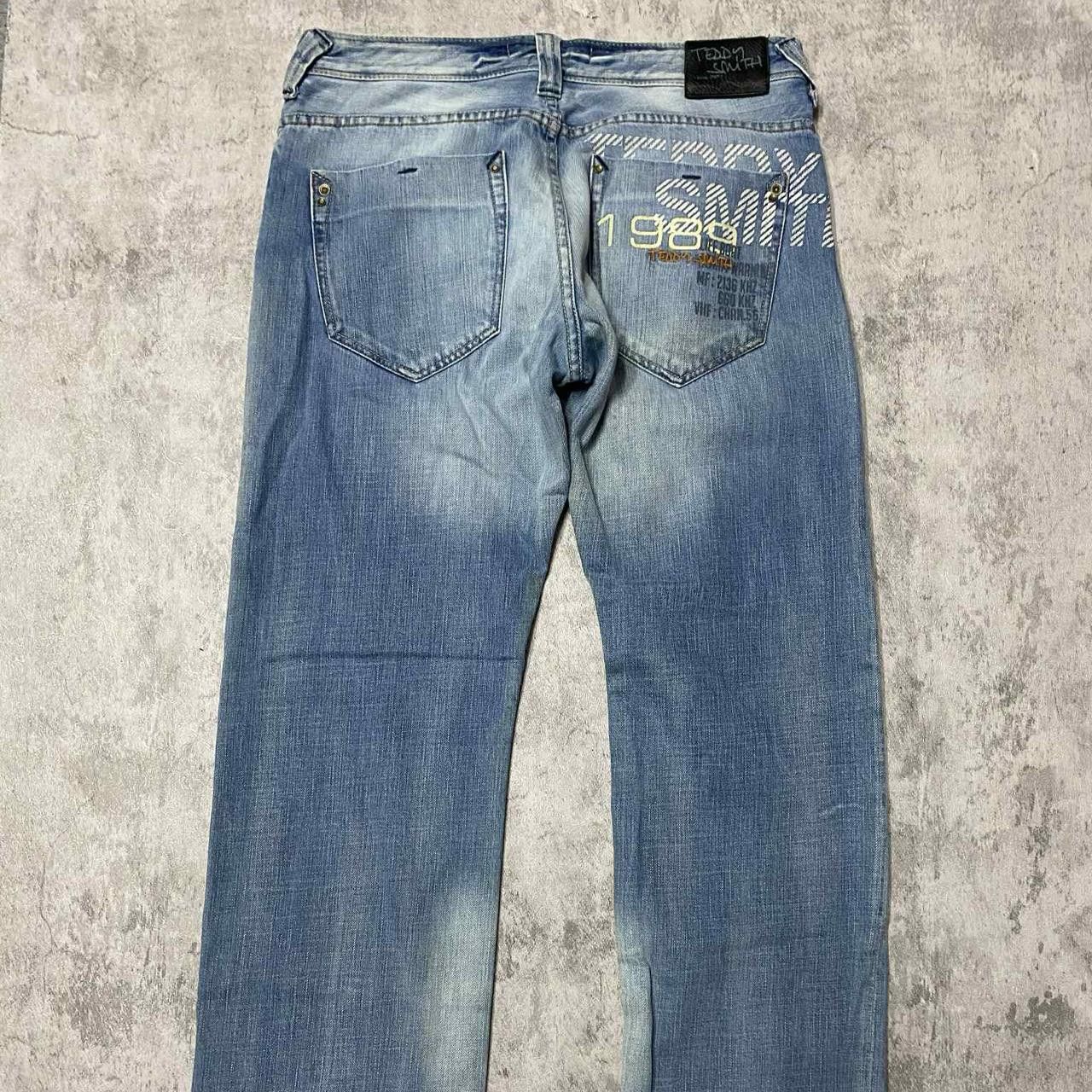 Other Blue and white vintage Y2K denim jeans jeans Size US 34 / EU 50 - 1 Thumbnail