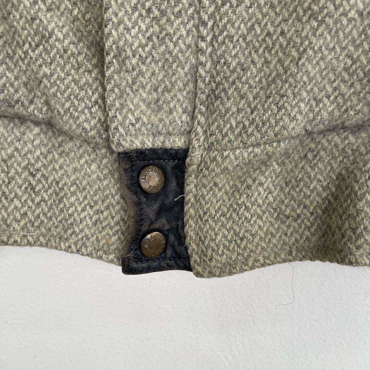 London Fog Vntage London Fog Wool Herringbone Bomber Jacket Size US M / EU 48-50 / 2 - 7 Thumbnail