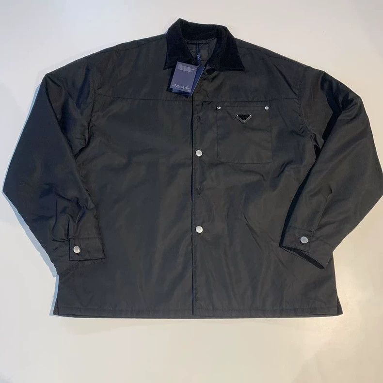Prada Prada SS23 Solid Casual Square Collar Shirt - dmc Size US XL / EU 56 / 4 - 1 Thumbnail