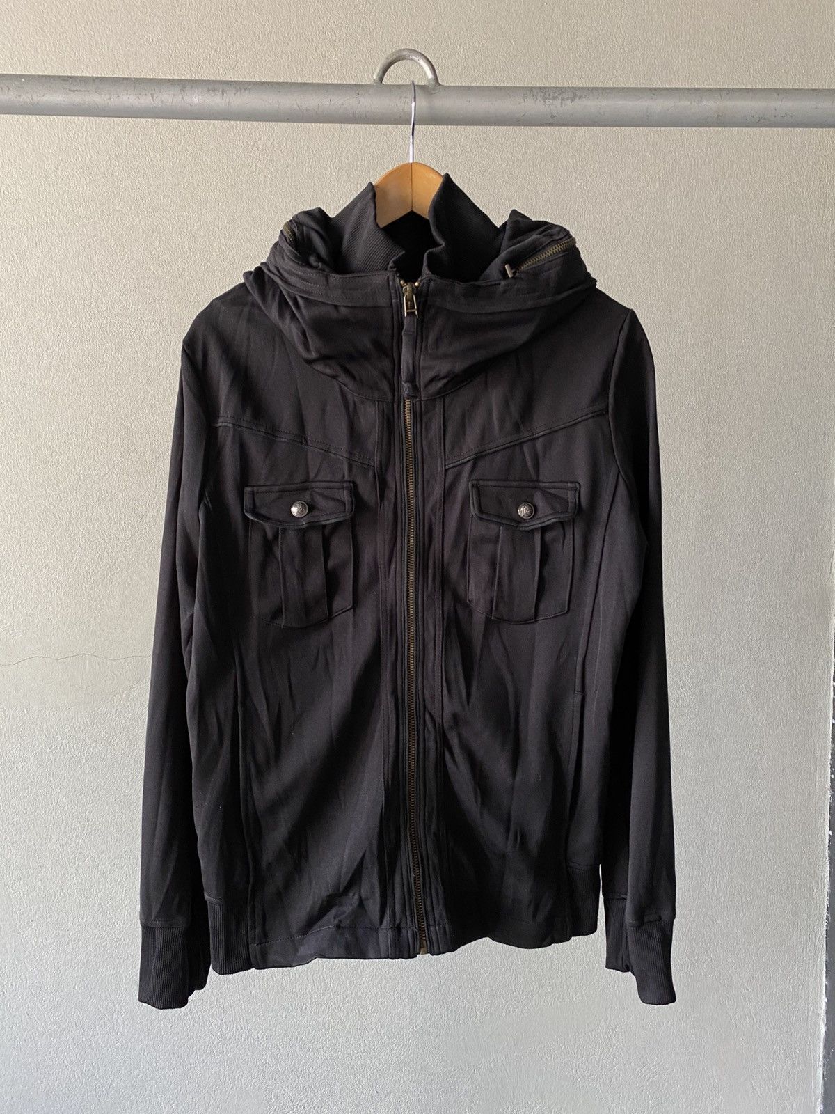 Other Crazy Devil Black Punk Zip Hoodie Jacket with Front Pockets. Size US S / EU 44-46 / 1 - 24 Thumbnail