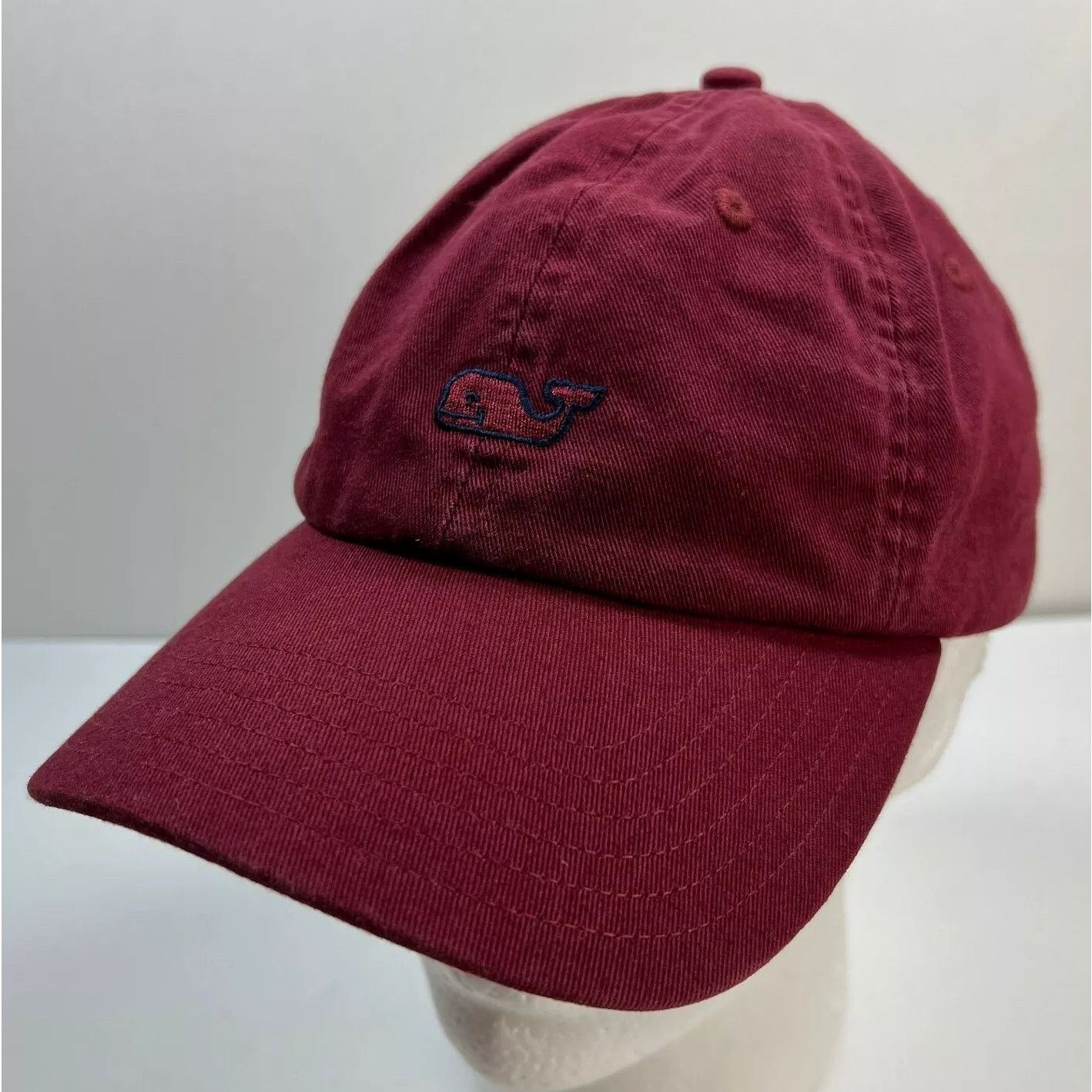 Vineyard Vines VINEYARD VINES Red Burgundy Logo Strap Back Dad Hat Preppy Size ONE SIZE - 1 Thumbnail