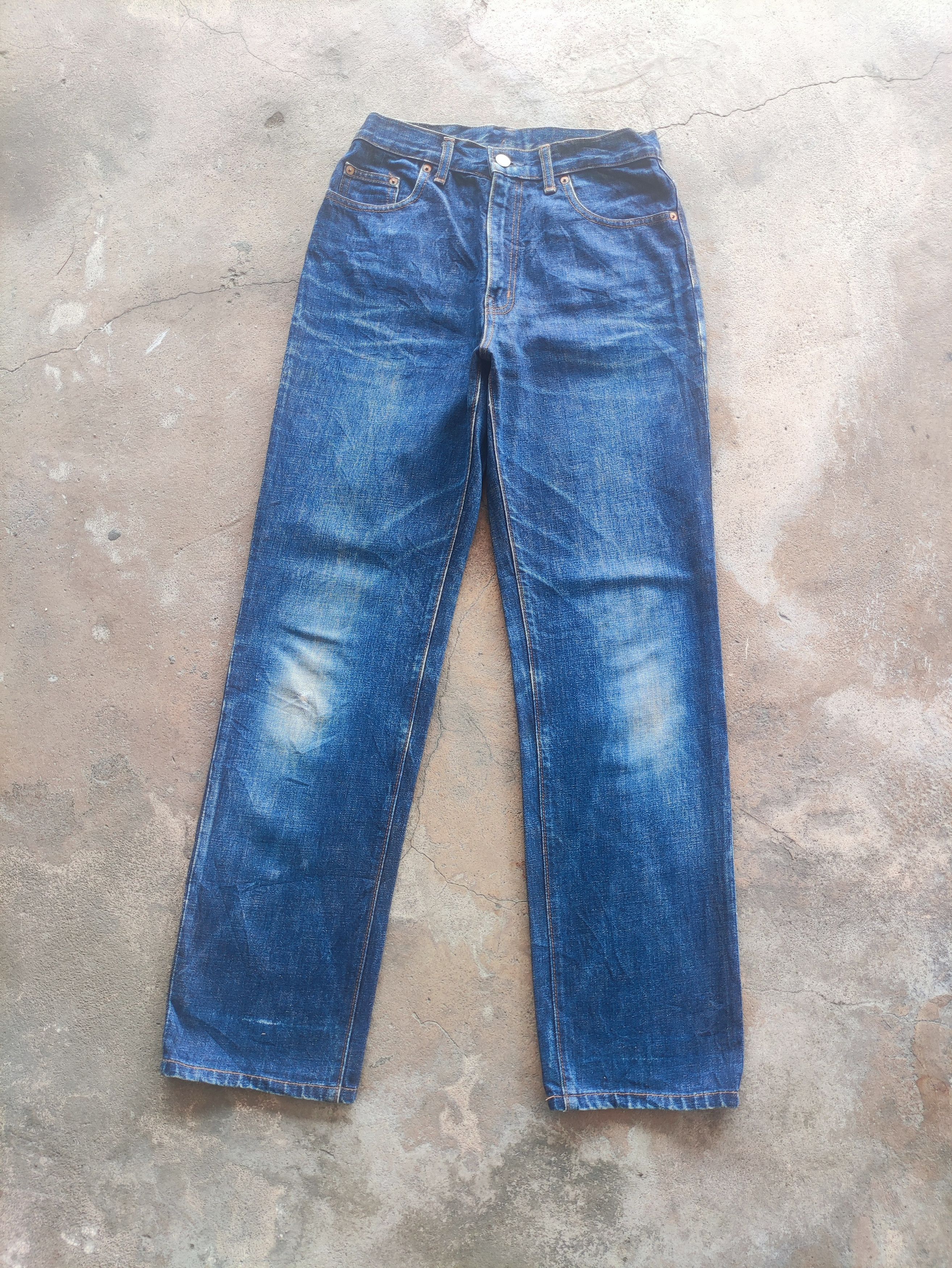 Japanese Brand × Jean Vintage Japanese Brappers Faded Denim Pants W29x30 Size US 29 - 2 Thumbnail