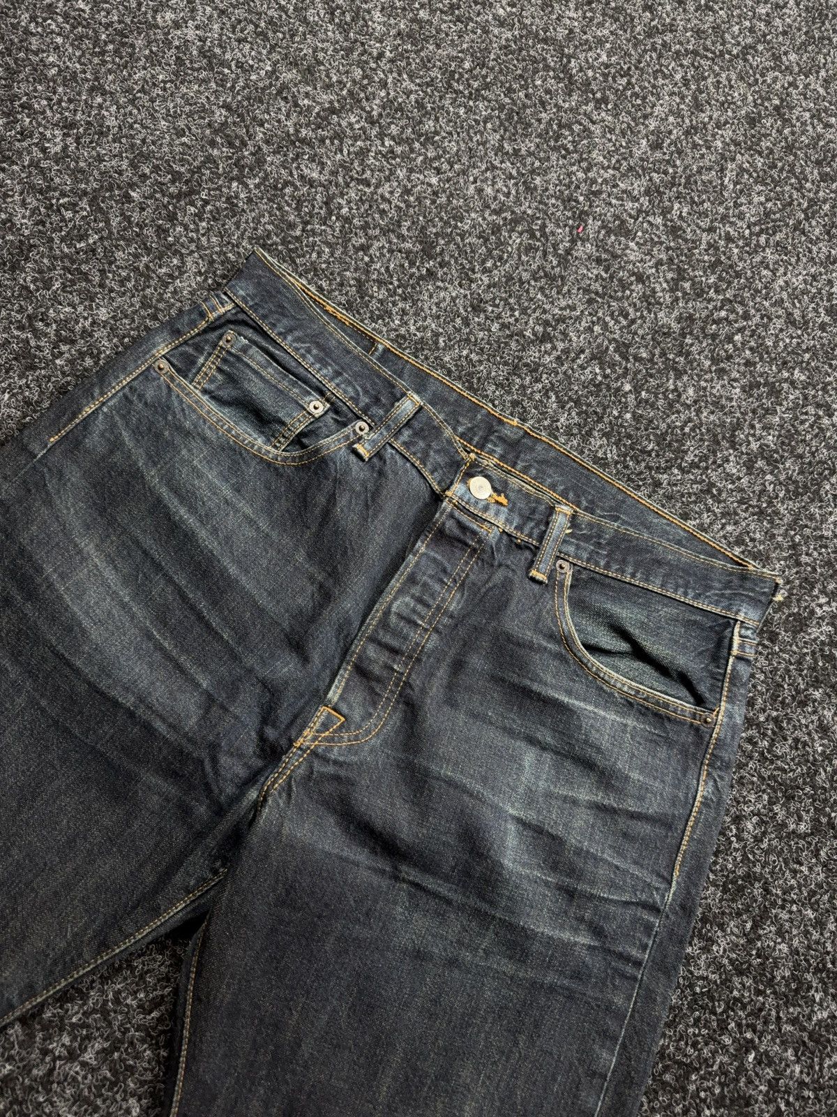 Levi's Levi’s 501 Original Straight Faded Denim Punk Retro Jeans Size US 34 / EU 50 - 8 Thumbnail