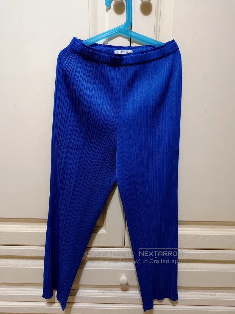 Issey Miyake Issey Miyake Blue Pleated Pants Size 42" / US 20 - 1 Thumbnail