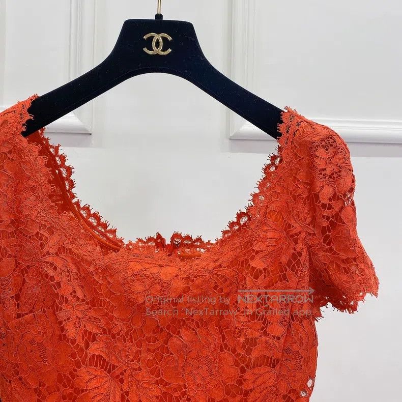 Valentino Valentino Red lace dress Size S / US 4 / IT 40 - 3 Thumbnail