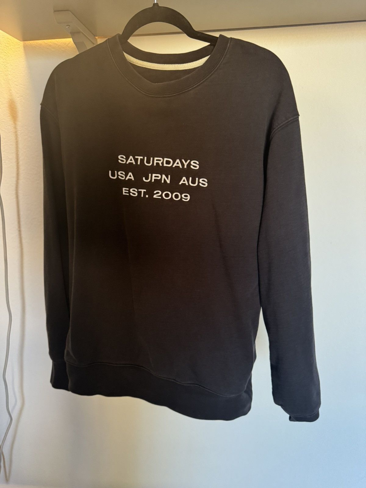Saturdays NYC Saturdays NYC Embroidered Slash Sweatshirt Size US L / EU 52-54 / 3 - 6 Thumbnail